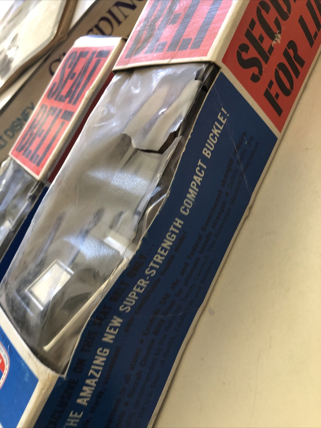 NOS Pair Vintage Superior Brown Lap Seat Belts Model 46-3230 Grand Prix6