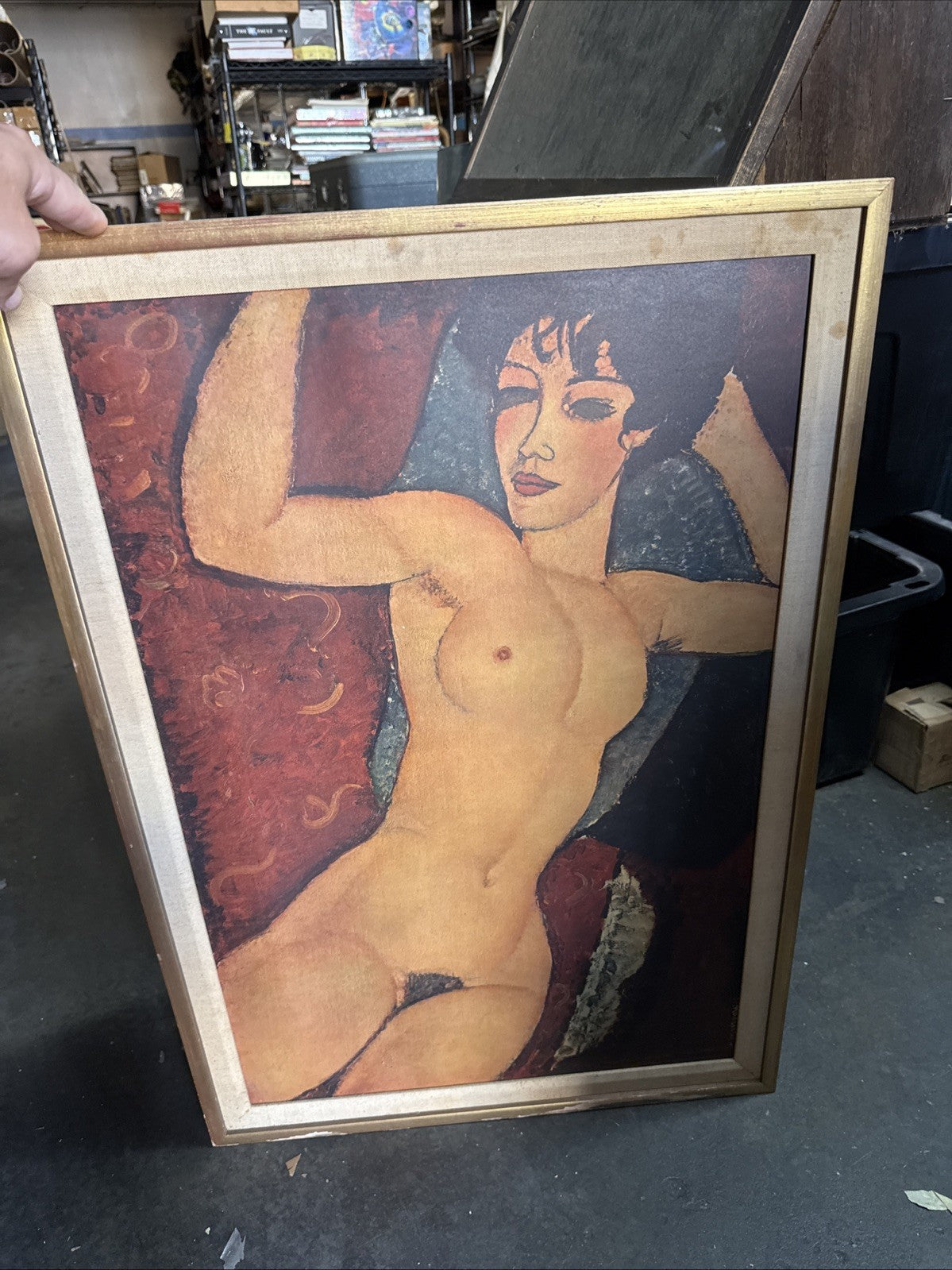 Amedeo Modigliani (Italian, 1884-1920) Old Print Or Litho Framed 22.5” X 33”0