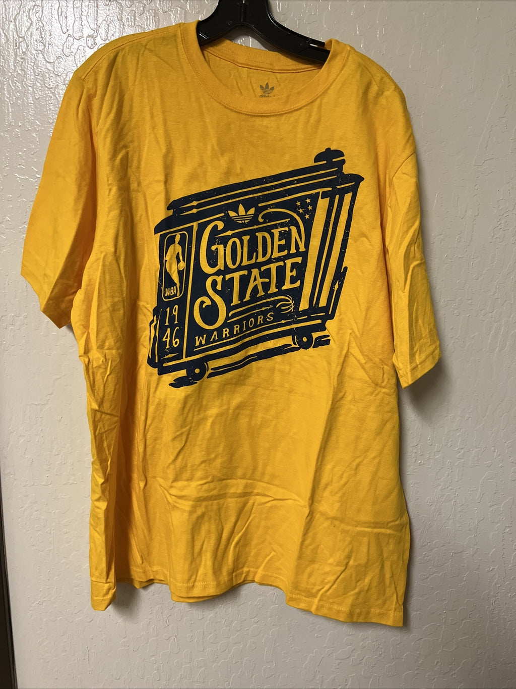 Gooden State Warriors NBA Adidas XL  Yellow T Shirt 0