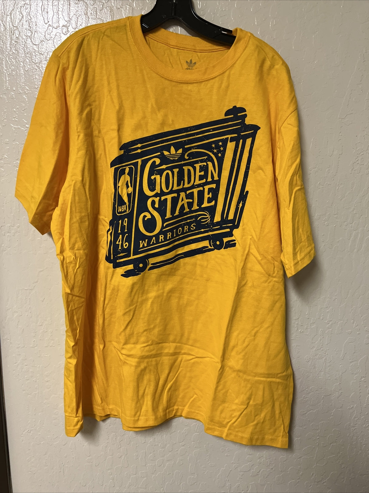 Gooden State Warriors NBA Adidas XL  Yellow T Shirt 0