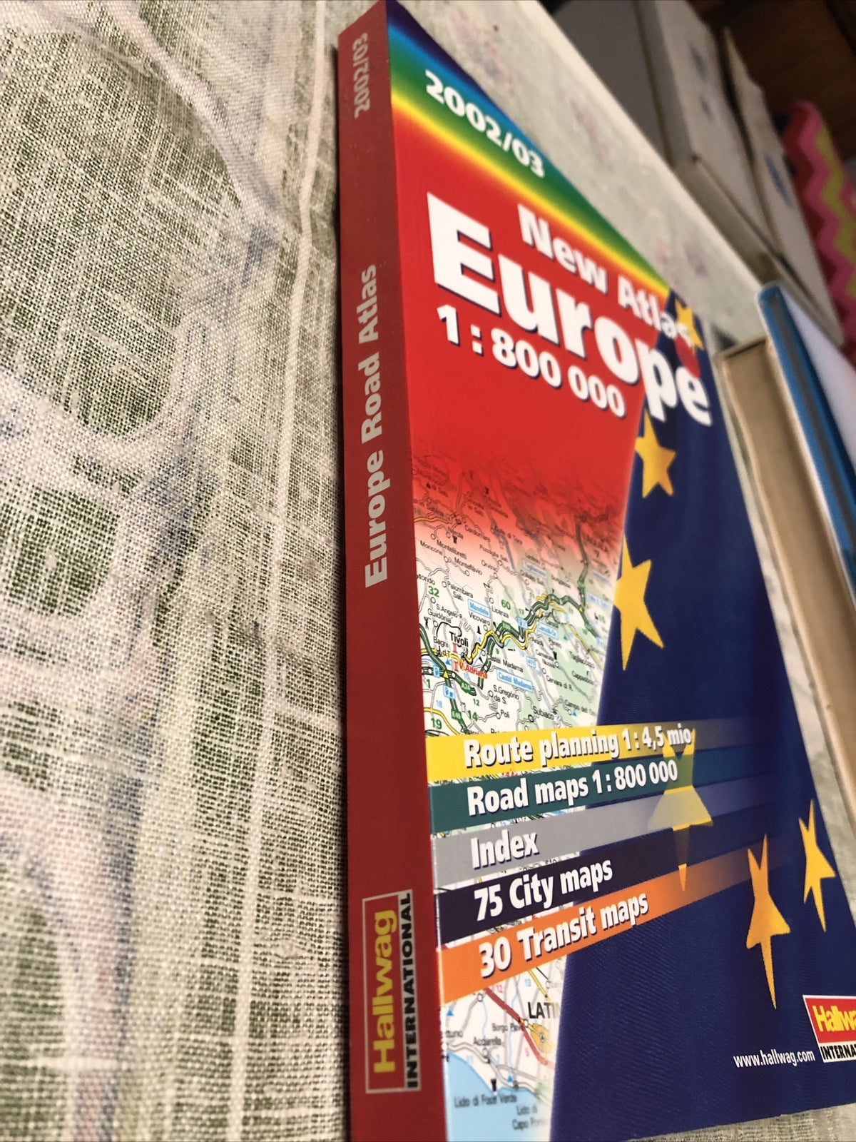 NEW ATLAS EUROPE ROAD ATLAS : 1:800,000 HALLWAG INTERNATIONAL5
