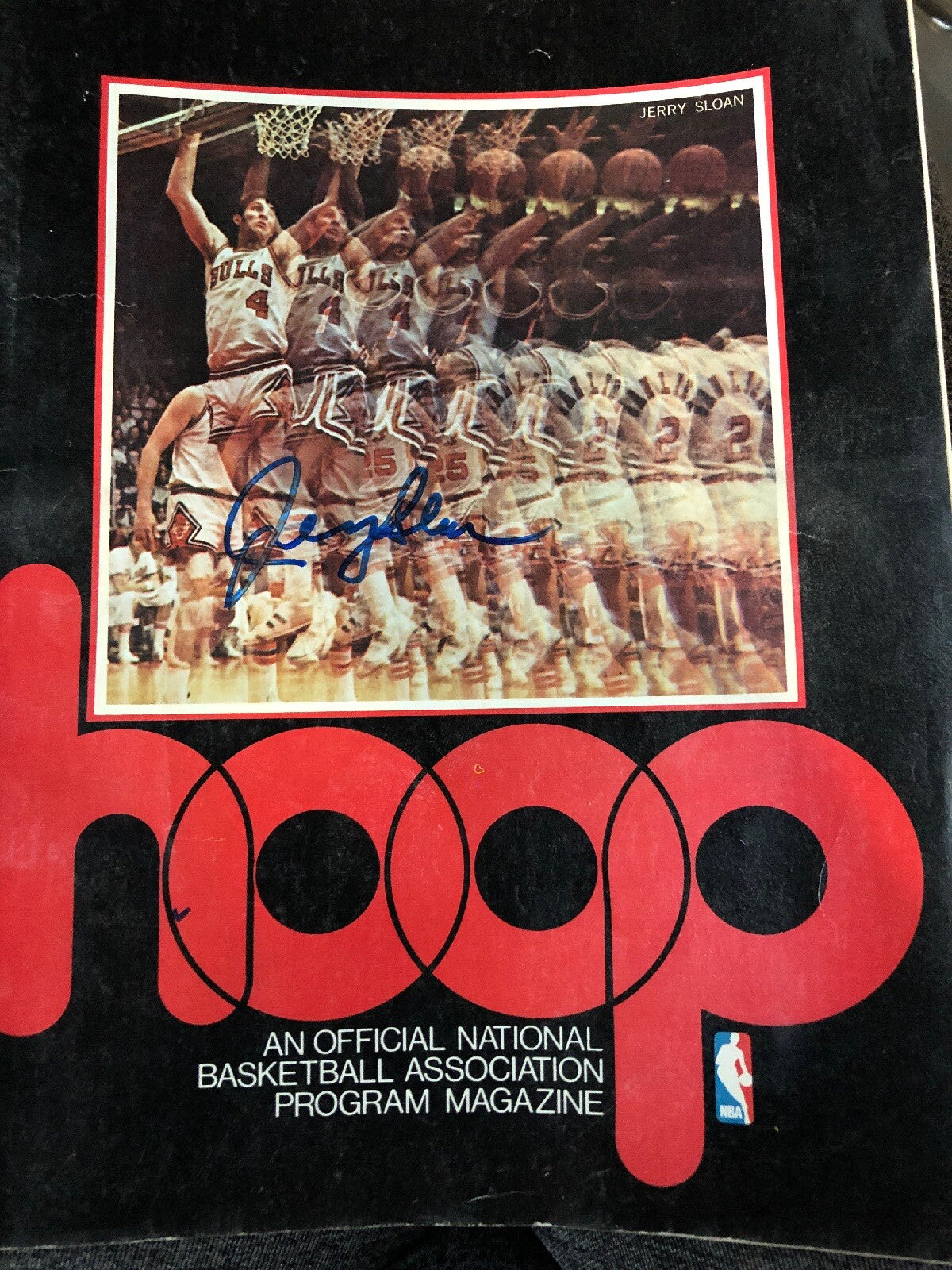 1989-90 NBA Hoop Magazine Jerry Sloan Autograph - Jerry Sloan & Head Coach Signd0