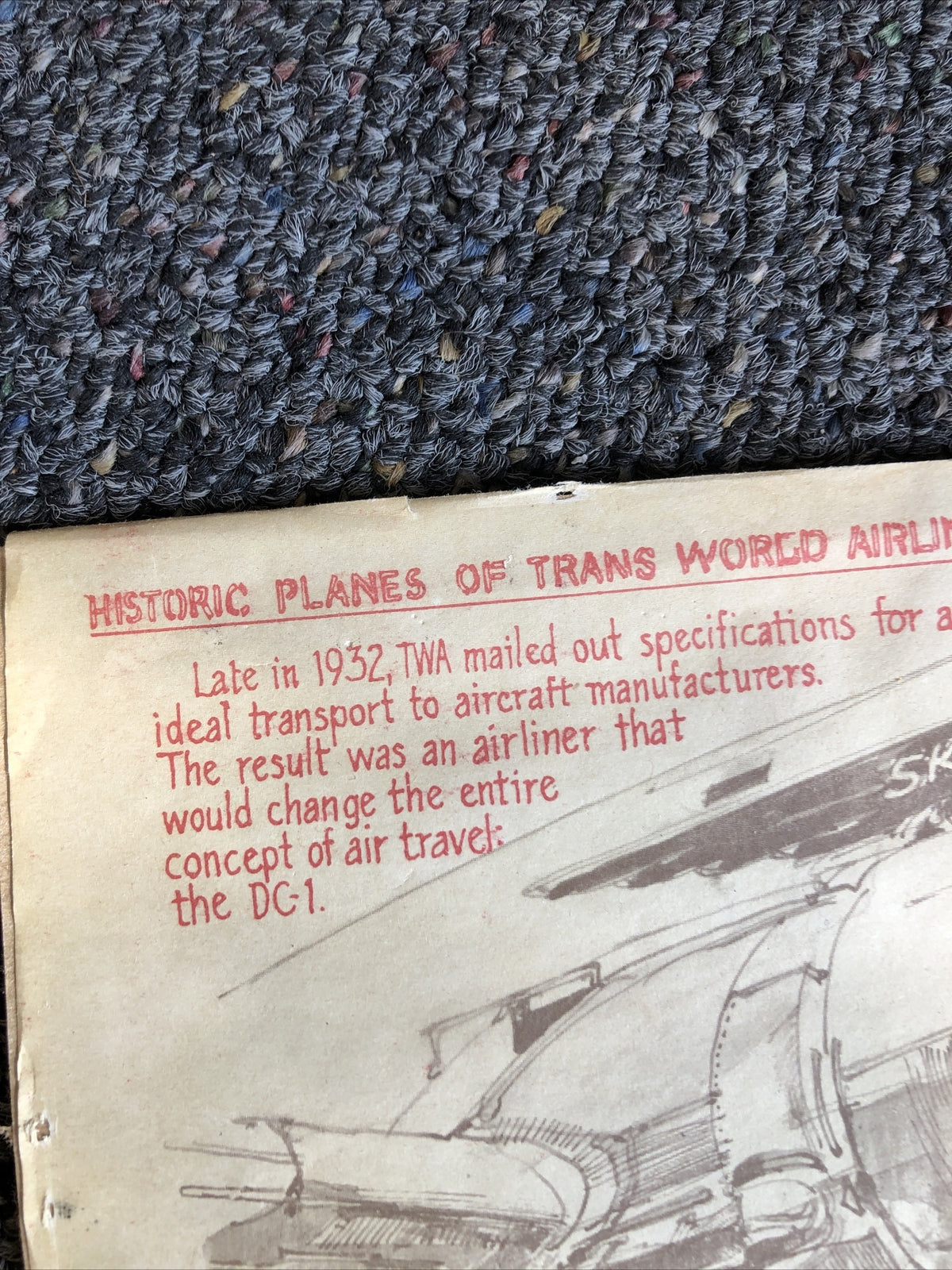 Historic Planes Of Trans World Airlines- July 1st, 19335