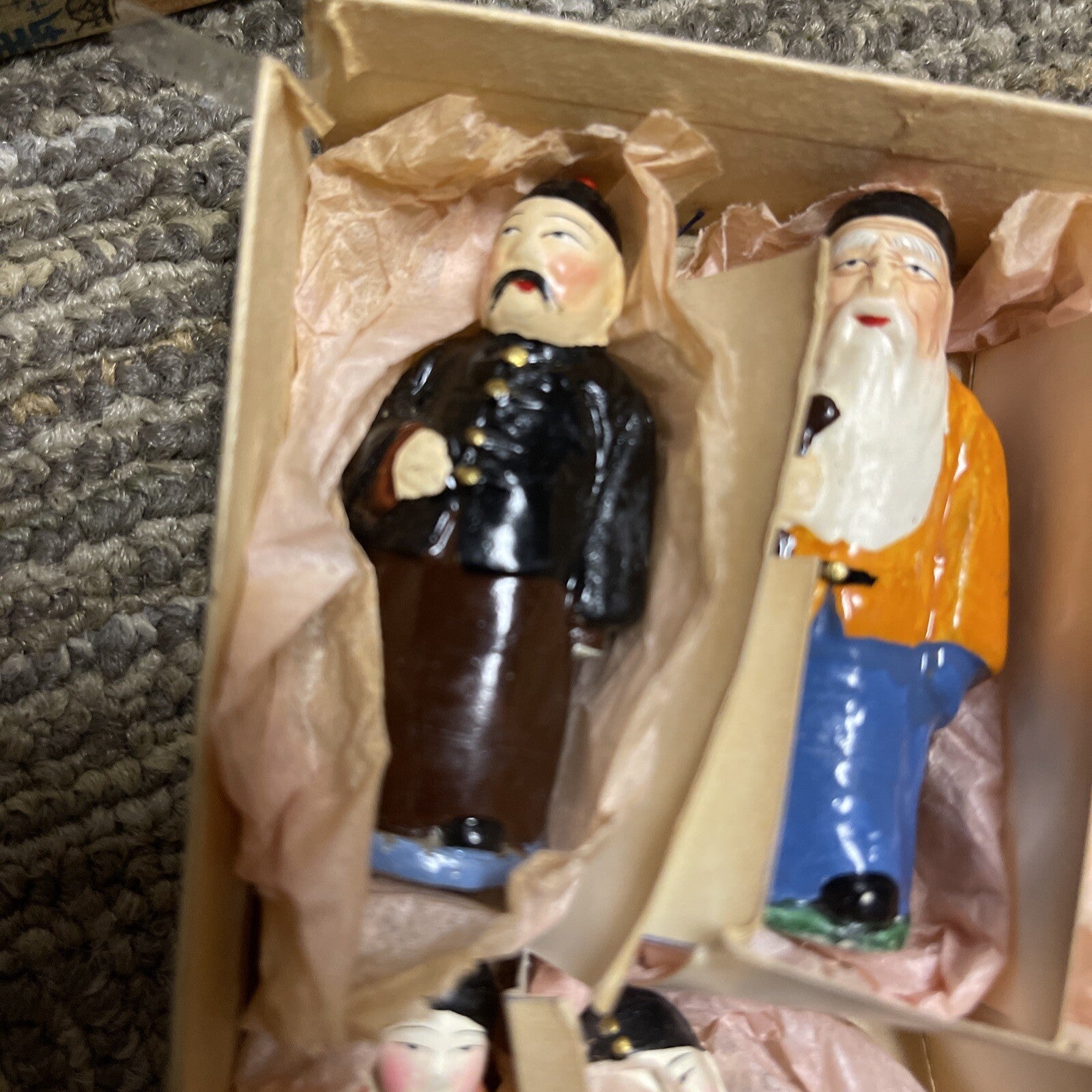 Vintage Chinese Porcelain Figure set. 12 figures approx 2”1