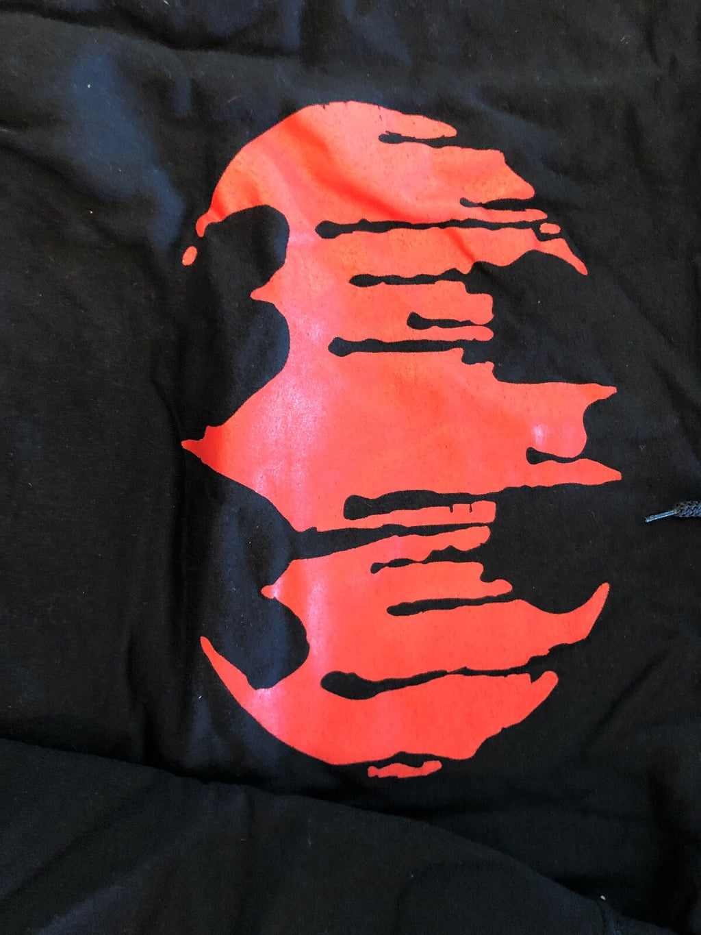 Vintage NWOT Hoodie Sweat Shirt Red Bat Man Batman Size 3XL1