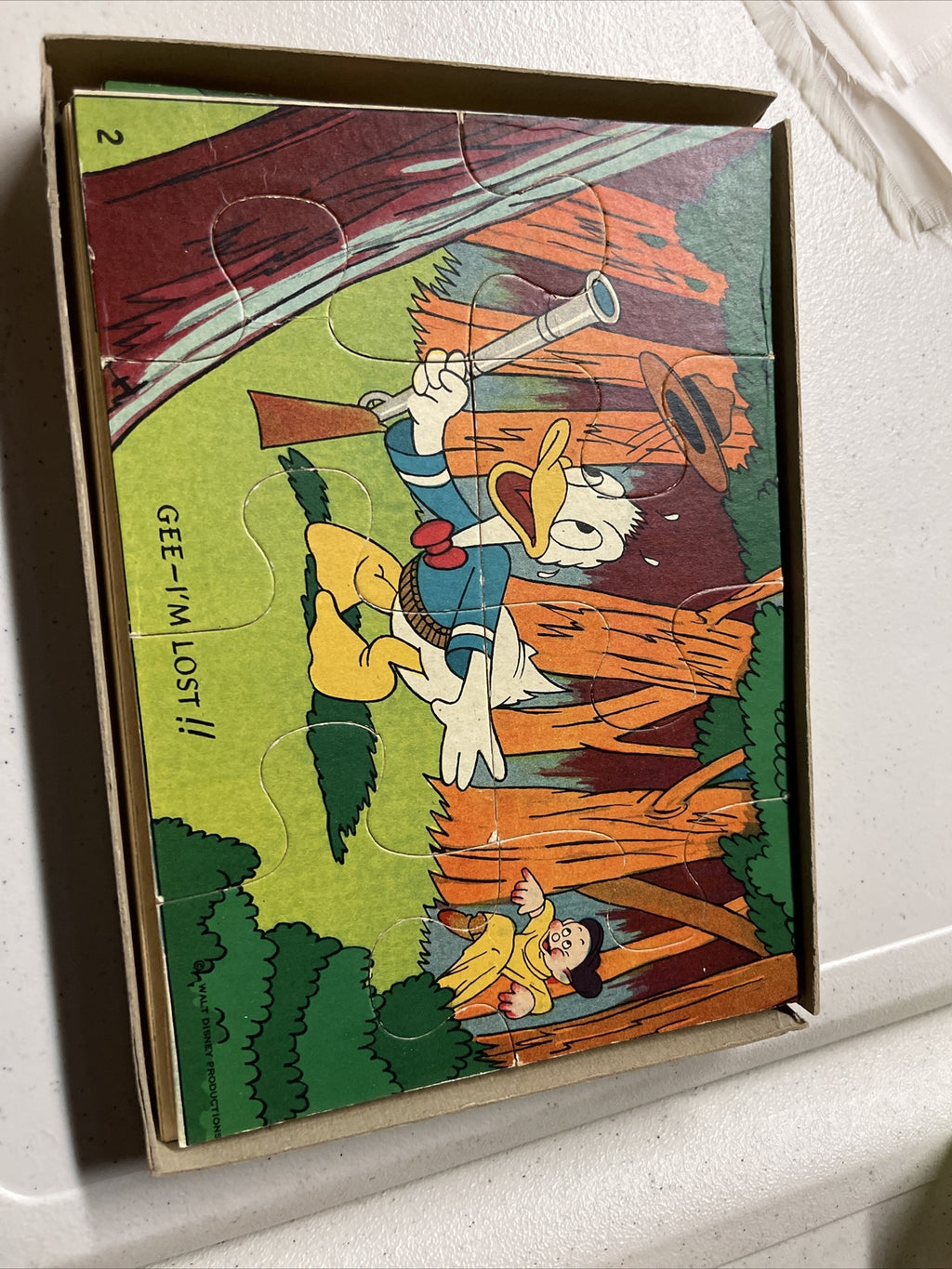 mother hubbard puzzle rhymes walt disney productions RARE with box4