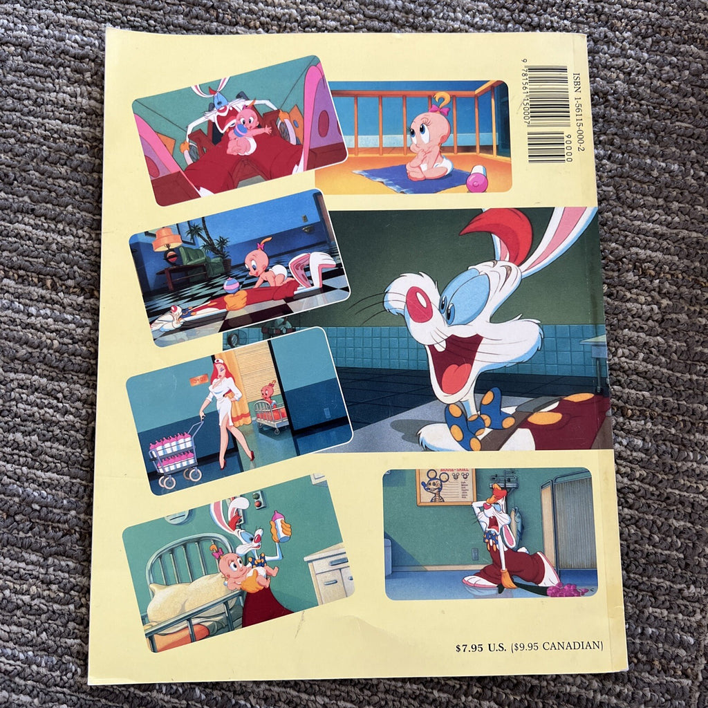 Vintage Roger Rabbit Tummy Trouble With Poster Inside! Disney Book3