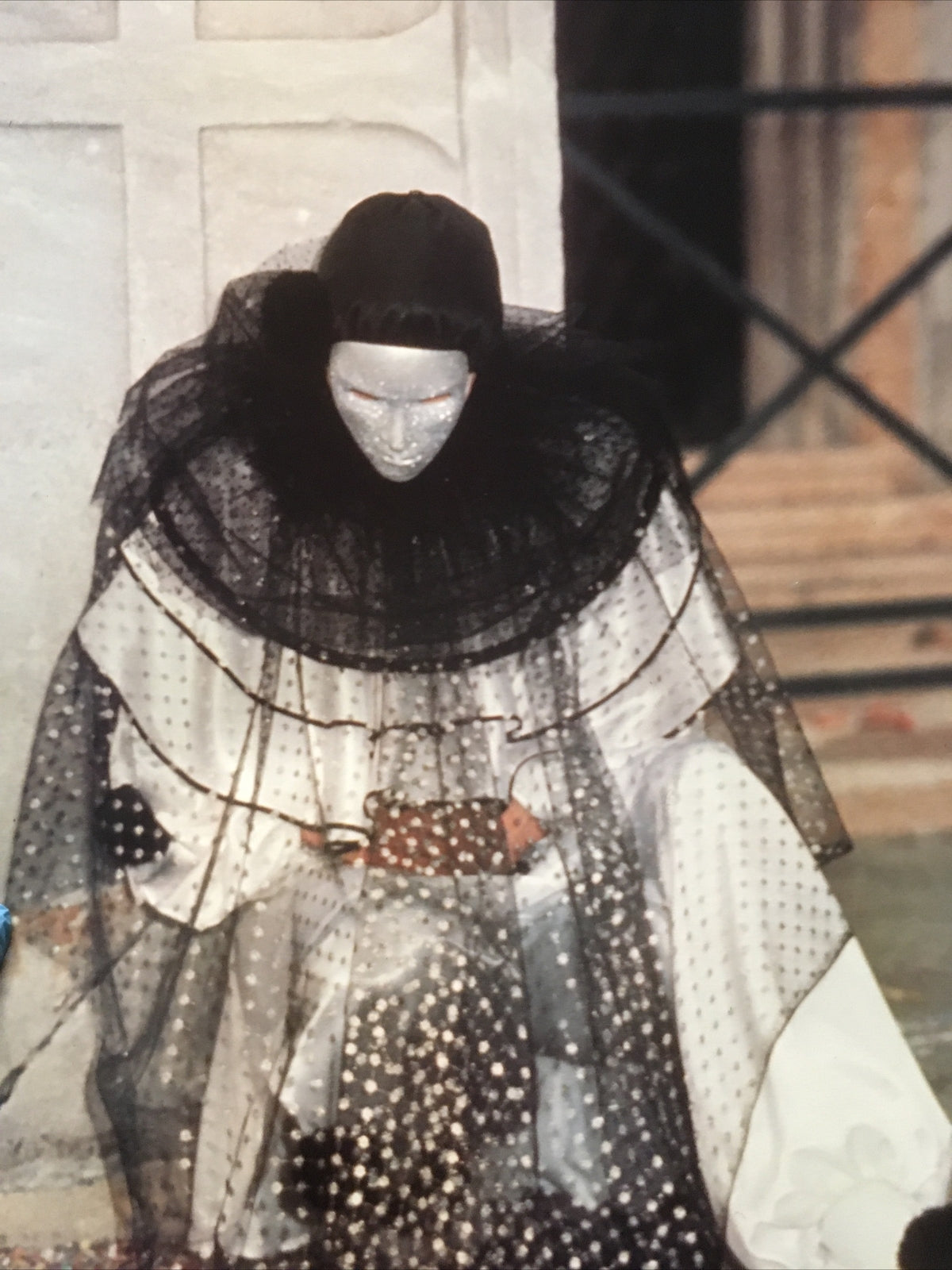 Silvano Bonfa Venezia Mashchere Di Carnevale Photograph Italy Masked Person0
