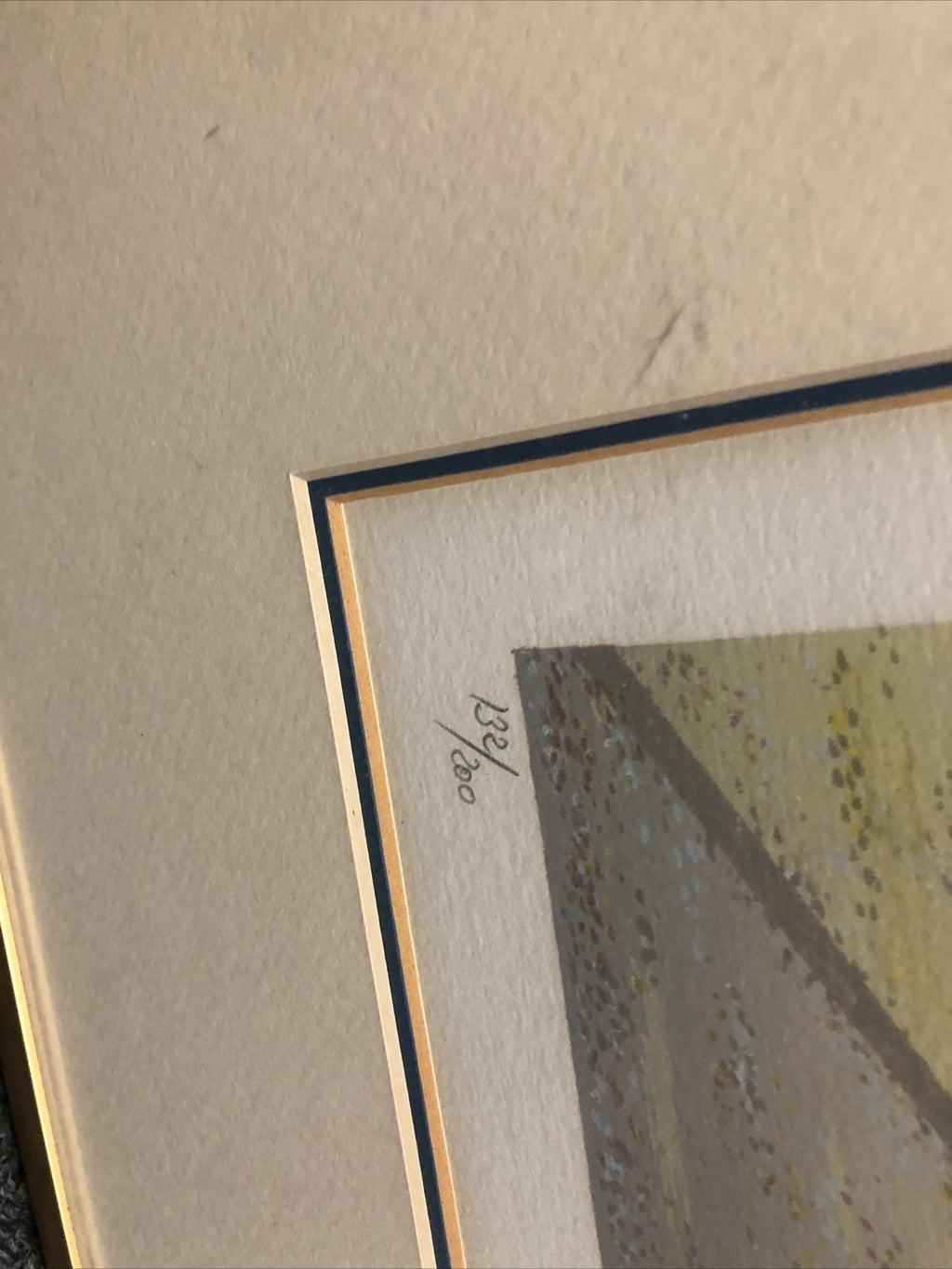 Framed Art By Fanch Ledan European Artist Signed & Numbered 132/200 32.5”x25.5”1