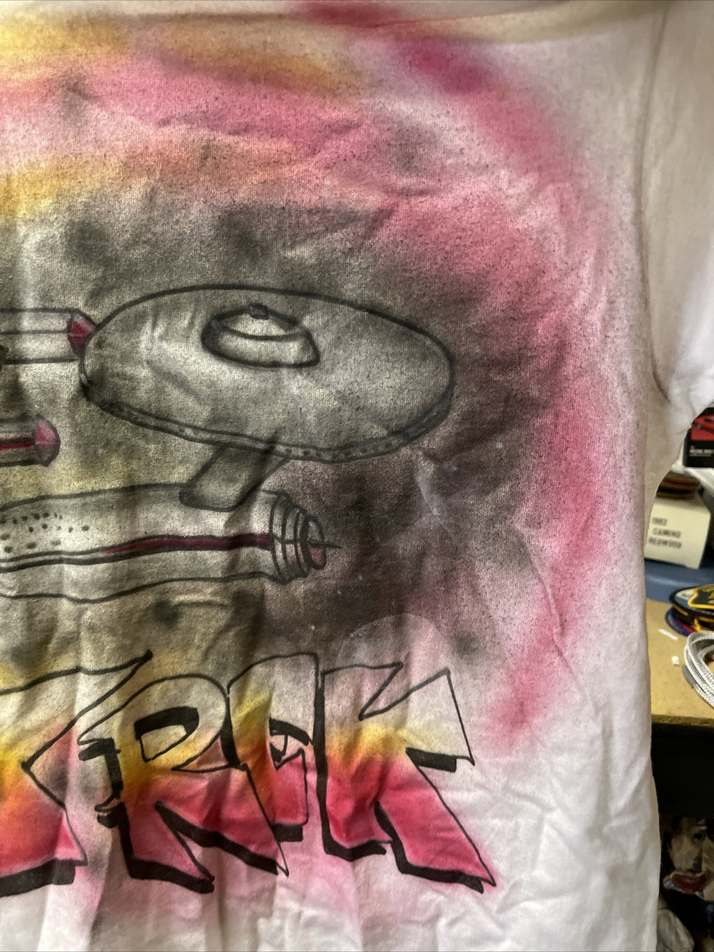 Vintage 90s Star Trek Short sleeve Airbrushed M Tshirt “Damn It Jim”5
