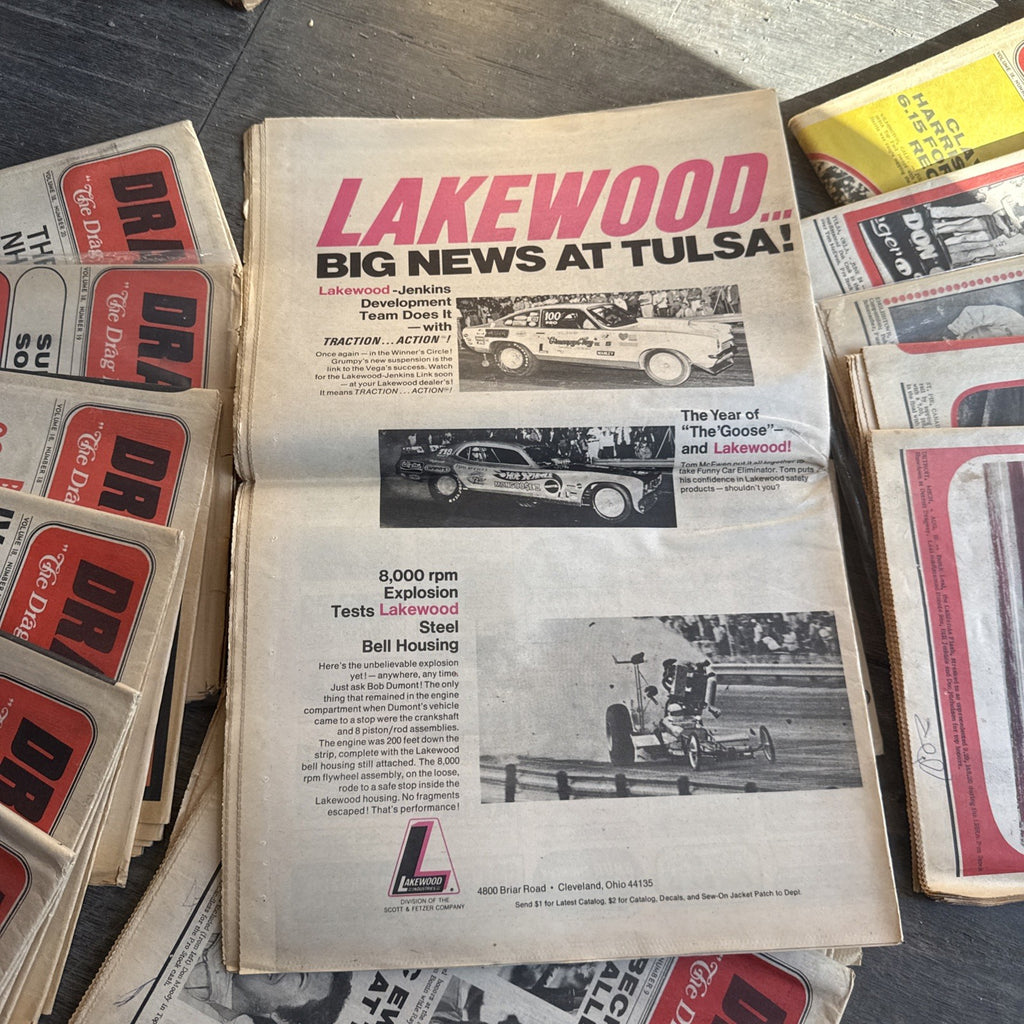 Vintage Drag News Magazine 1972 Volume 18 Drag Racing NHRA Don Garlits Lot7