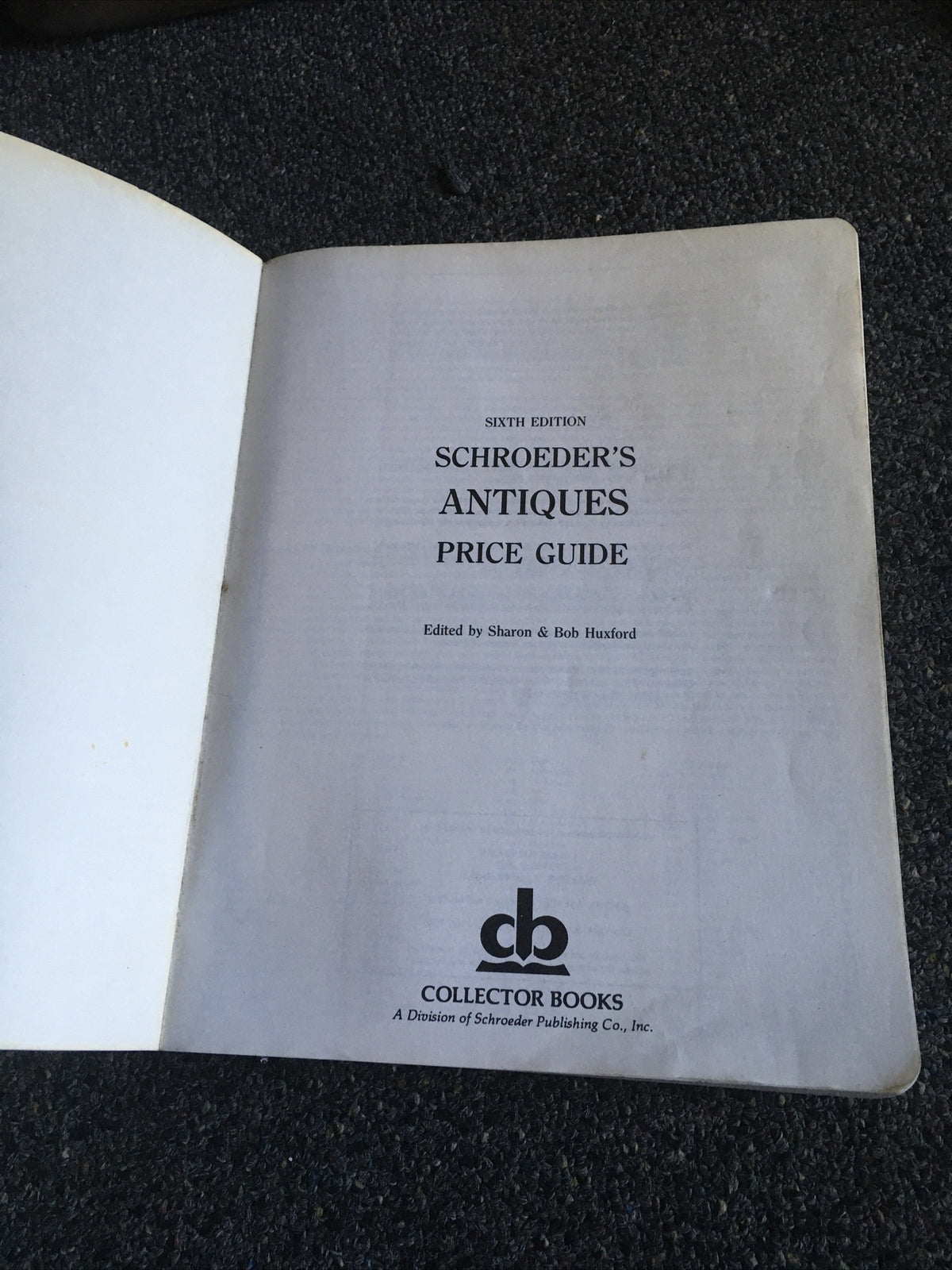 Vintage Schroeders Antiques Price Guide 1988 Sixth Edition1