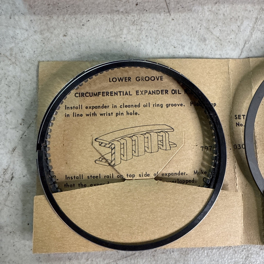 NOS TRW RAMCO Piston Ring Set Chevrolet? 6 cyl Vintage SCTA Racing2