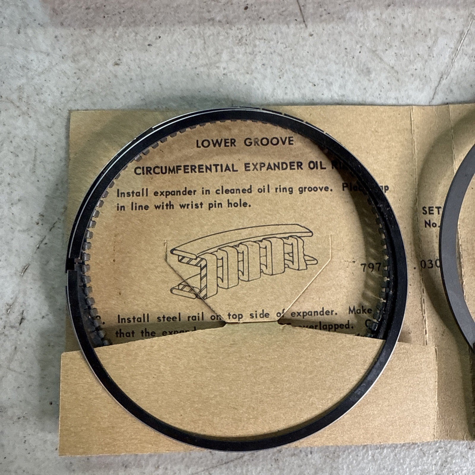 NOS TRW RAMCO Piston Ring Set Chevrolet? 6 cyl Vintage SCTA Racing2
