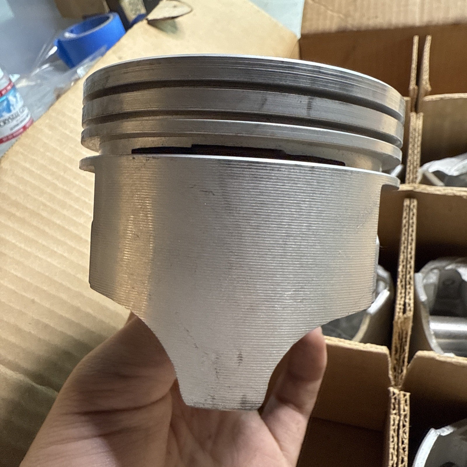Forged Pistons Set of 6 – Matched Codes 08-03 10-02 07-02 12-01 – High Perf2