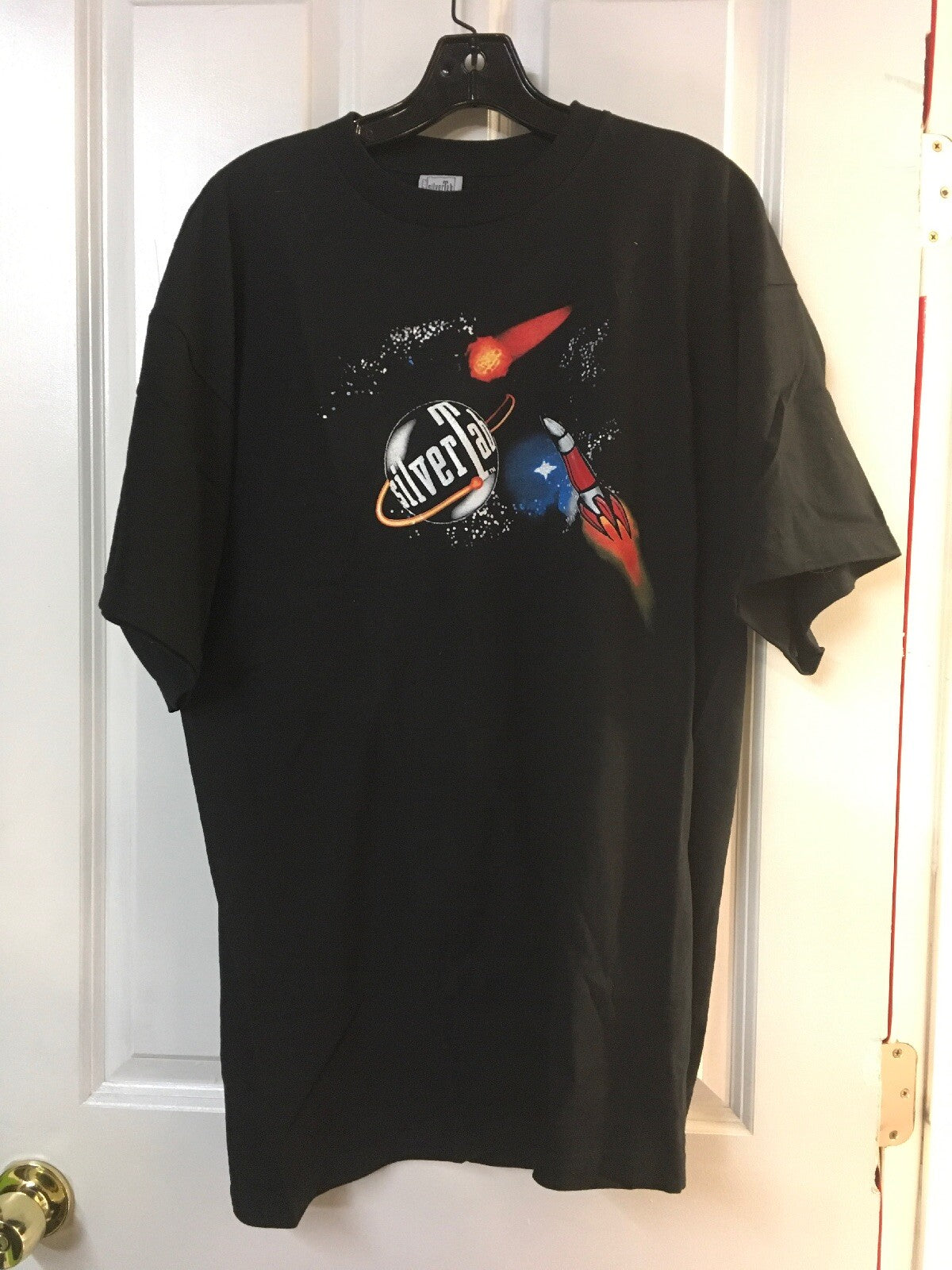 VTG NOS NWOT 80s 90s Levis’s Built To Last SilverTab Black Outer Space Graphic0