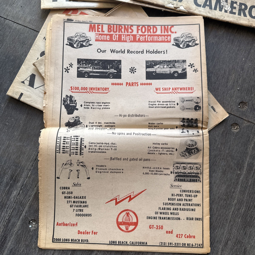 Vintage 1966 Drag World Magazine Lot of 7 NHRA AHRA Prudhomme Garlits News3