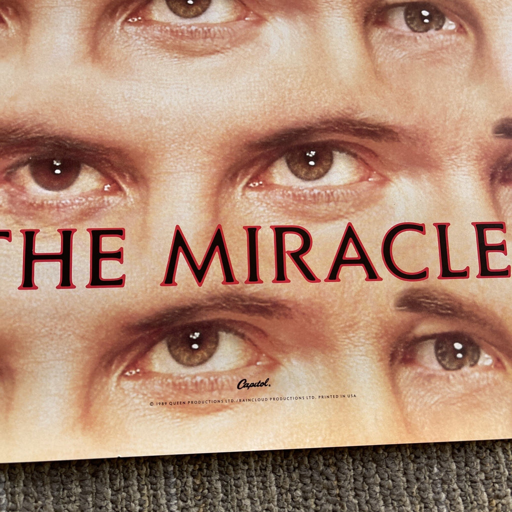 #143 1989 Queen The Miracle Record Promo Poster 36"  x 24" Rare NOT A REPRO2