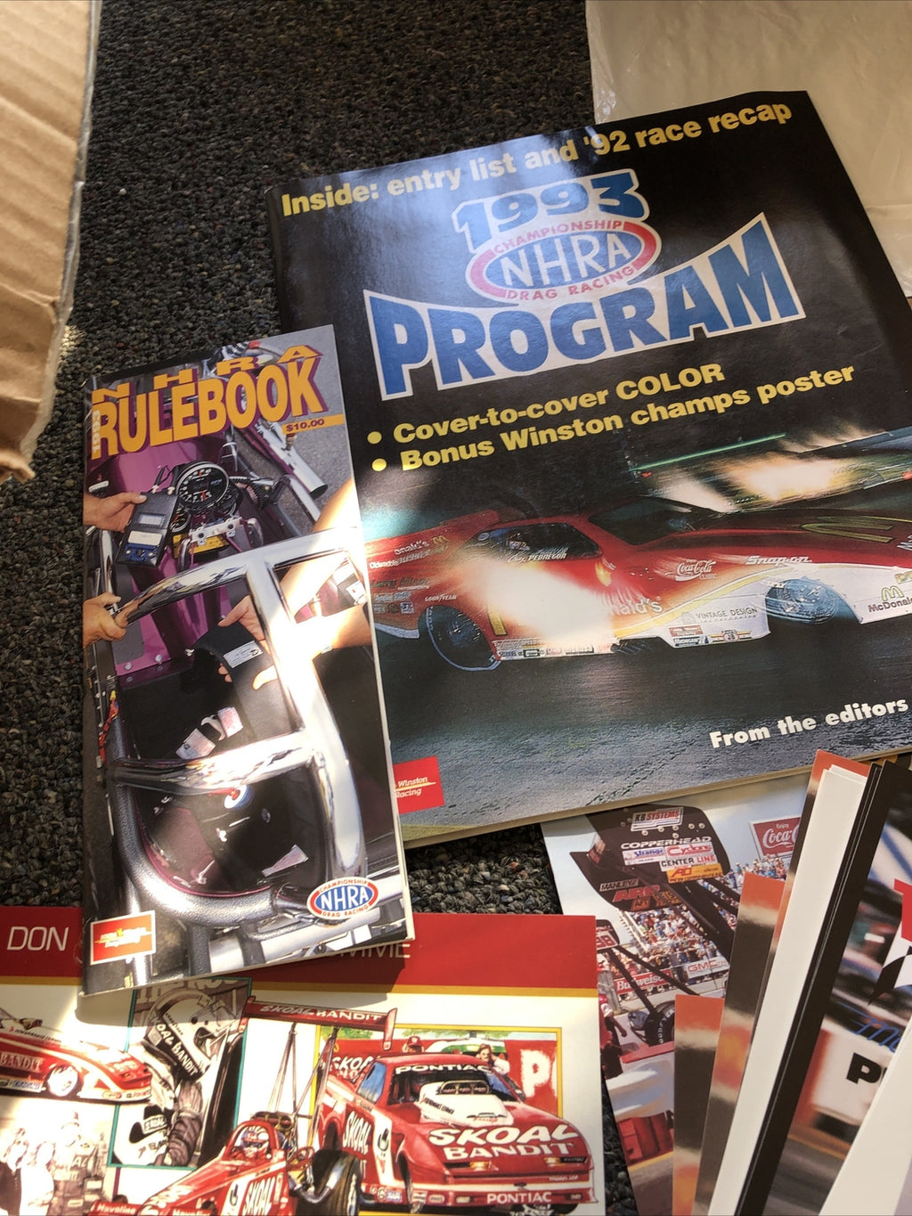 Rare Vintage 1993 NHRA Program Winston Drag1