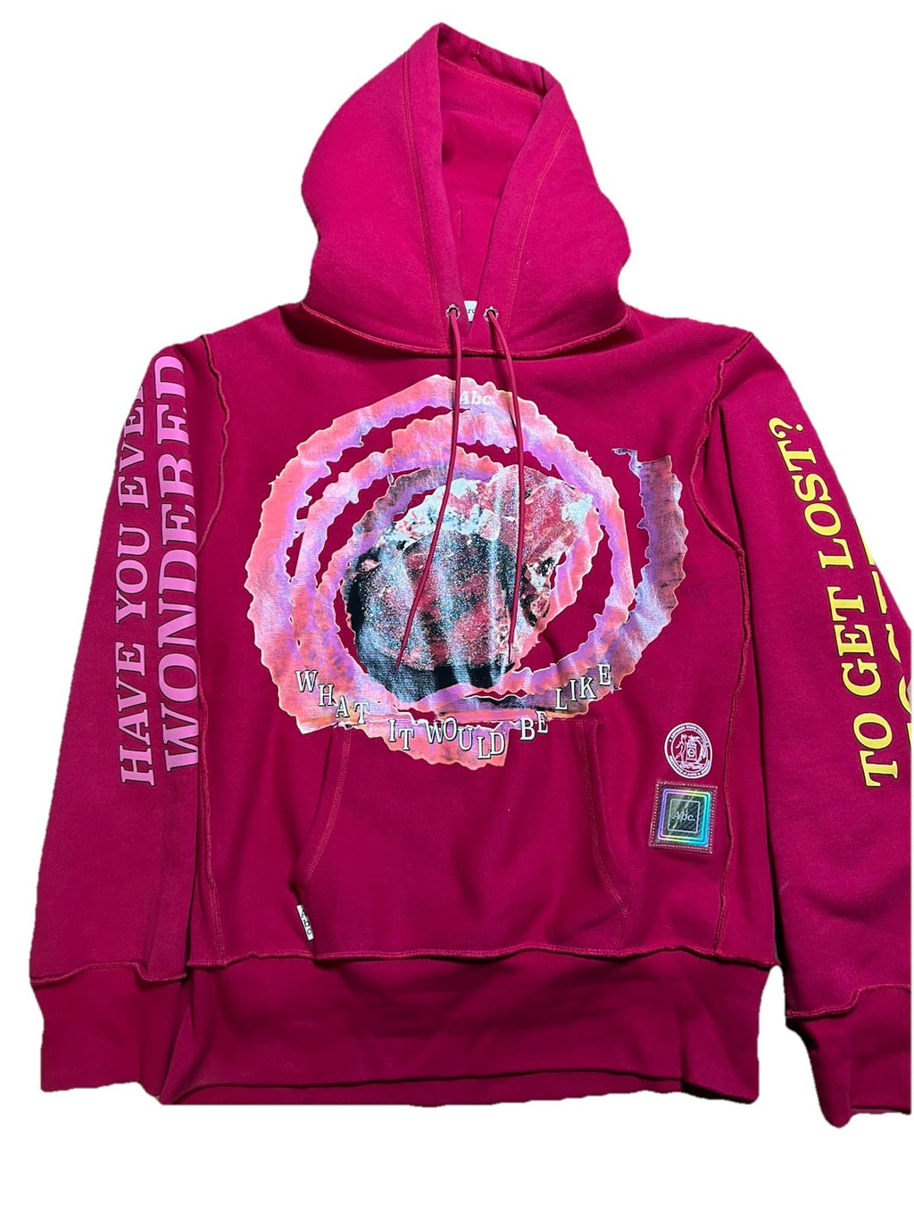 RARE ABC Advisory Board Crystals Hoodie XXL Red Graphic “What It Would Be Like”0