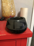 Vintage Handmade Black On Black Tribal Native Pottery Bowl 4”x2.5”0