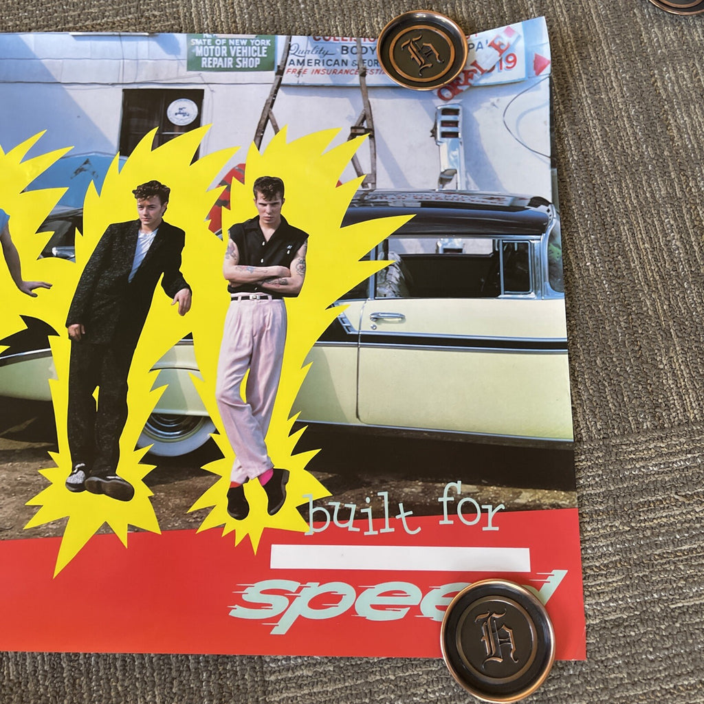 1982 Stray Cats Built For Speed Record Store Promo Poster 20” X 30” #433