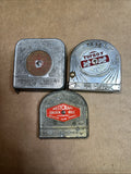 Lot of 3 Vintage USA Steel Tape Measures – Carlson, Tufboy, Westcraft0