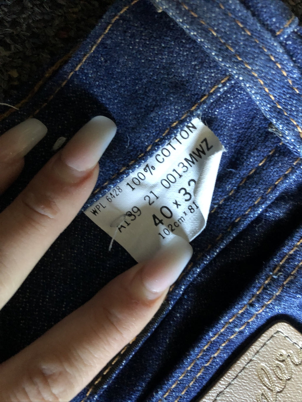 Men’s Wrangler Jeans Blue Denim 40x323