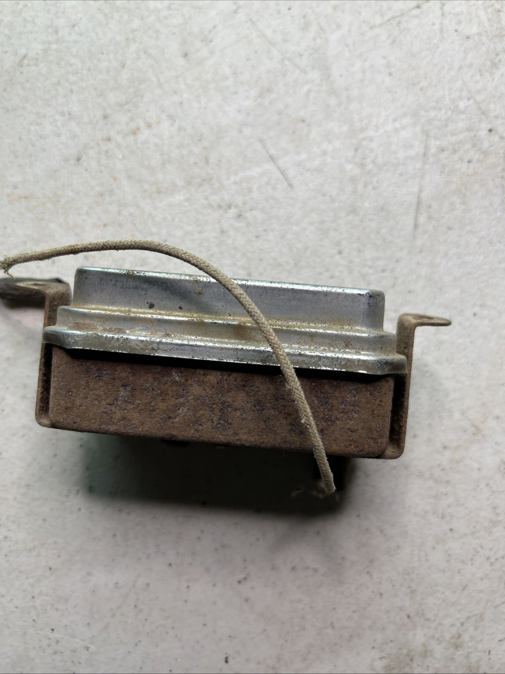 Rectangle Vintage Dashboard Clock Metal Retro Rare  Original2