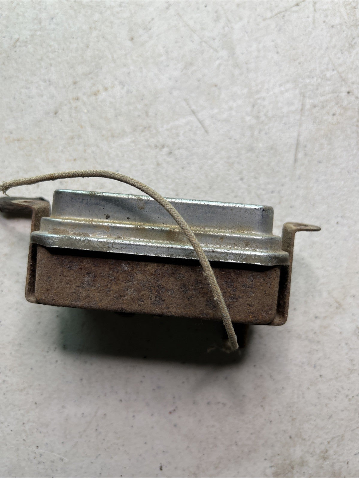 Rectangle Vintage Dashboard Clock Metal Retro Rare  Original2