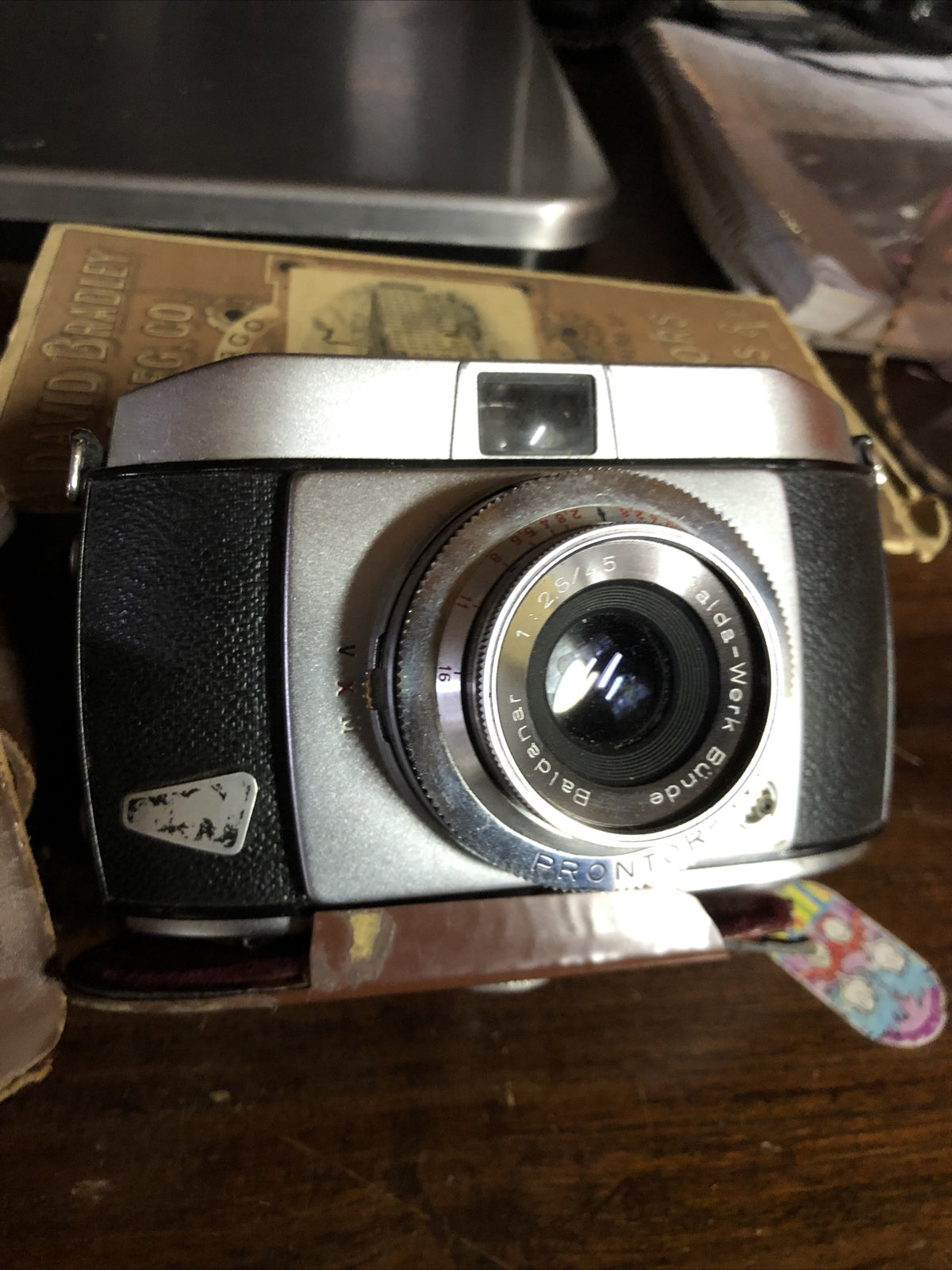 Vintage Balda Camera With Case Baldanar 1:28/452