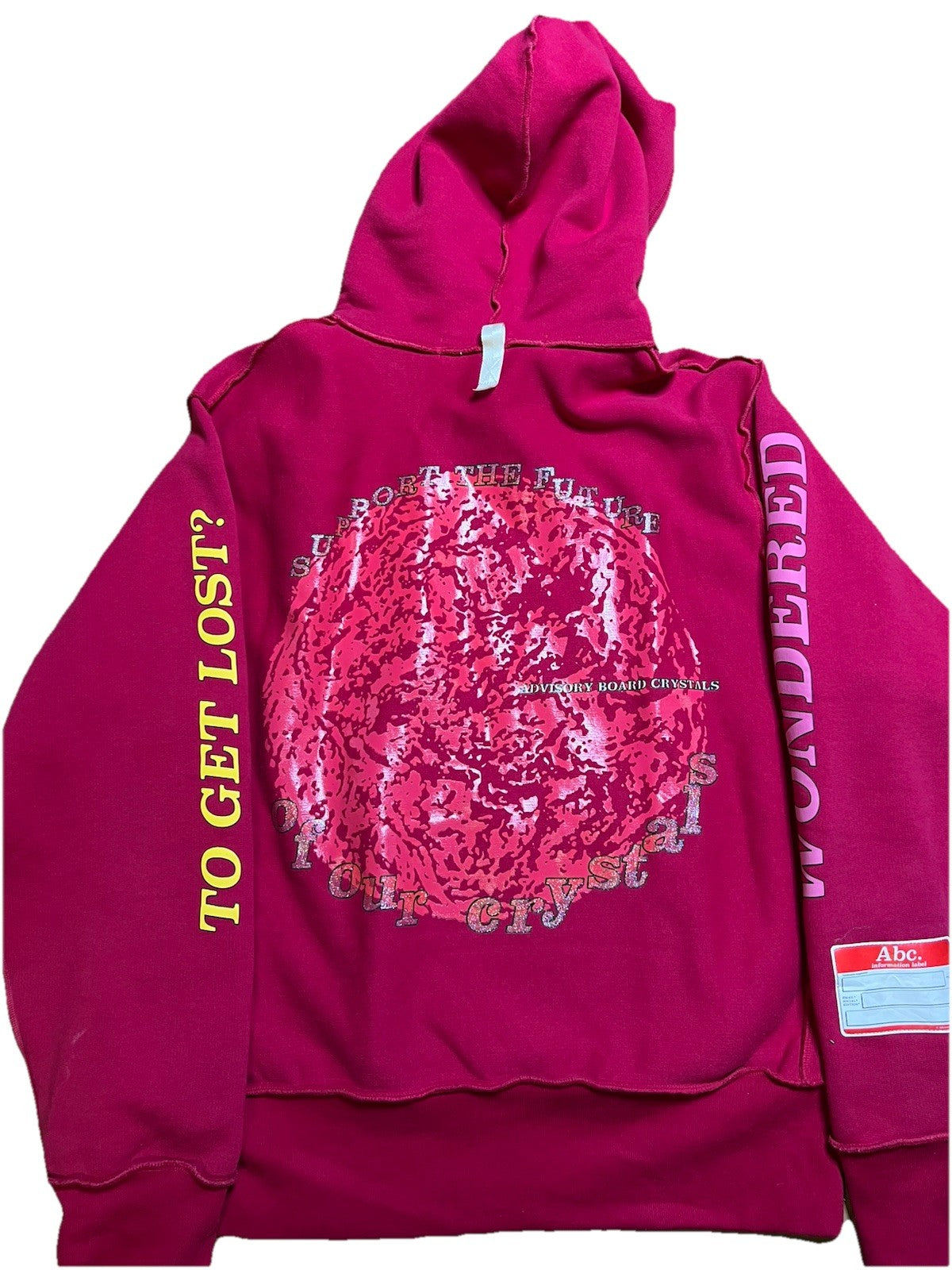 RARE ABC Advisory Board Crystals Hoodie XXL Red Graphic “What It Would Be Like”4