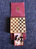 Vintage Drueke Mini Pocket Size Checkers Game0