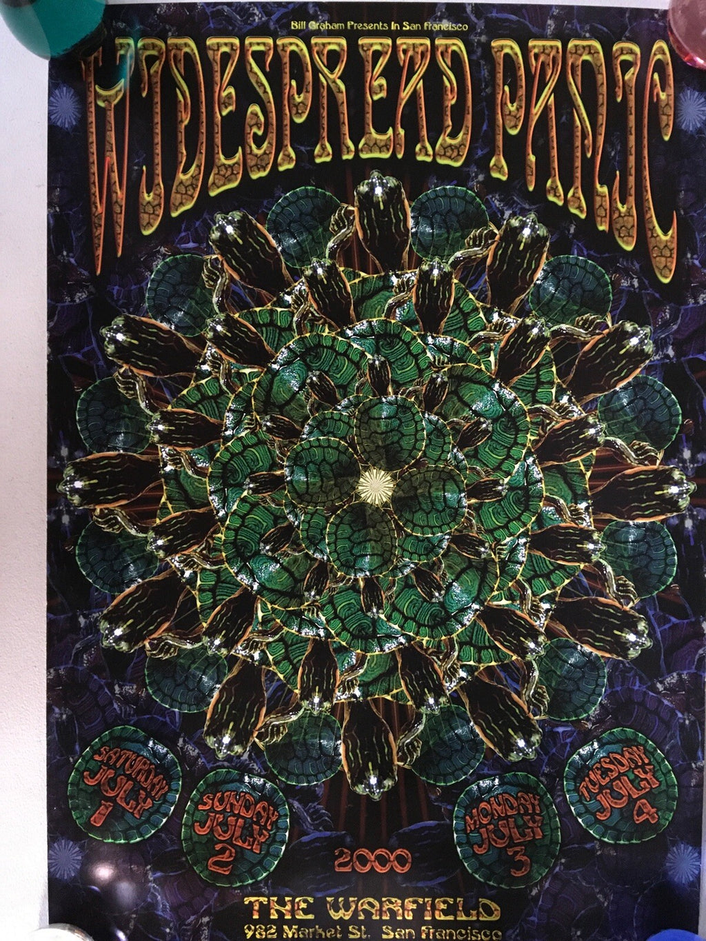 WIDESPREAD PANIC 2000 Warfield Poster Bill Graham In SF Chris Shaw Impressions0