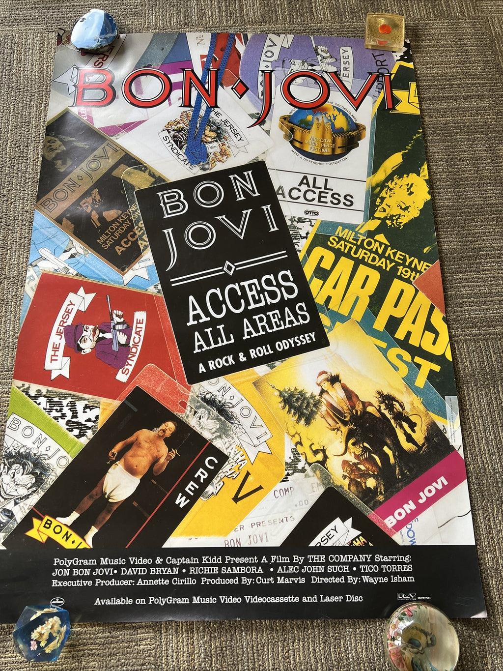 Bon Jovi Access All Areas Rock & Roll Odyssey Promo Original Poster7