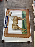 1951 Burgie Burgermeister Beer Sign Poster Proof Stallion Horse Fine Pale Beer0