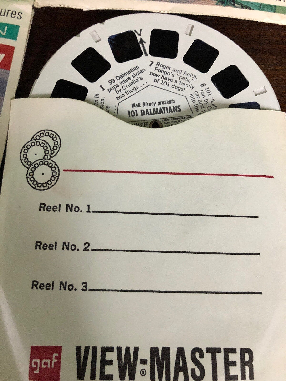 Vintage GAF View-Master Picture Reels - Wax Museum , Disneyland , Car Sports 4