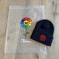 J Balvin Red Smiley Face Beanie - Streetwear Unisex Winter Knit Hat0