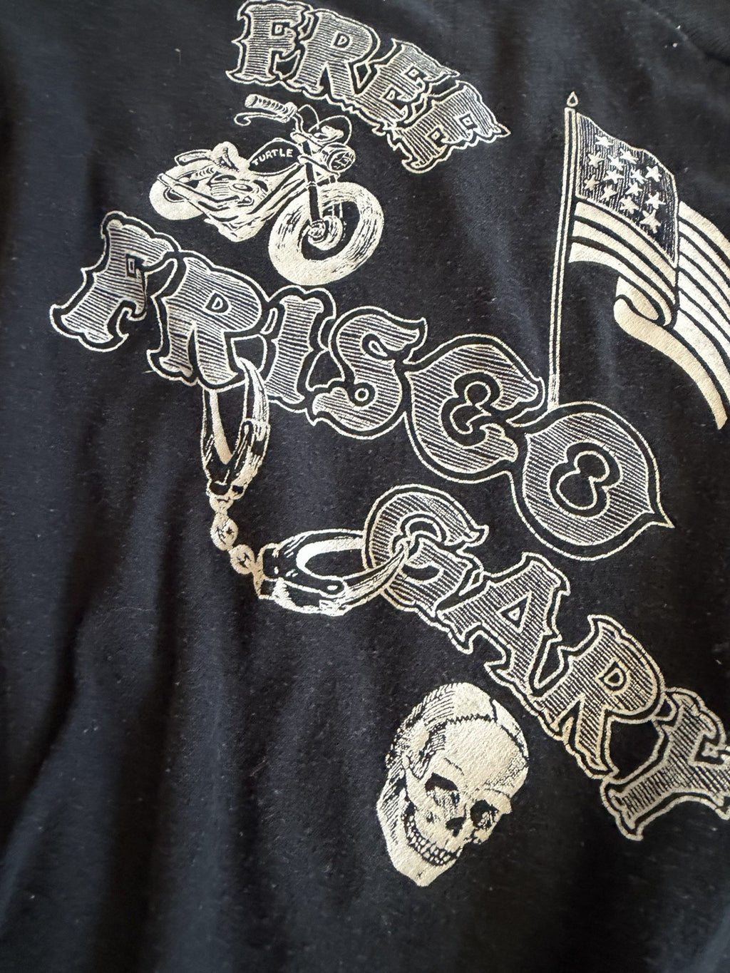 Vintage 80s Hells Angels Oakland T Shirt XL Free Frisco Gary3