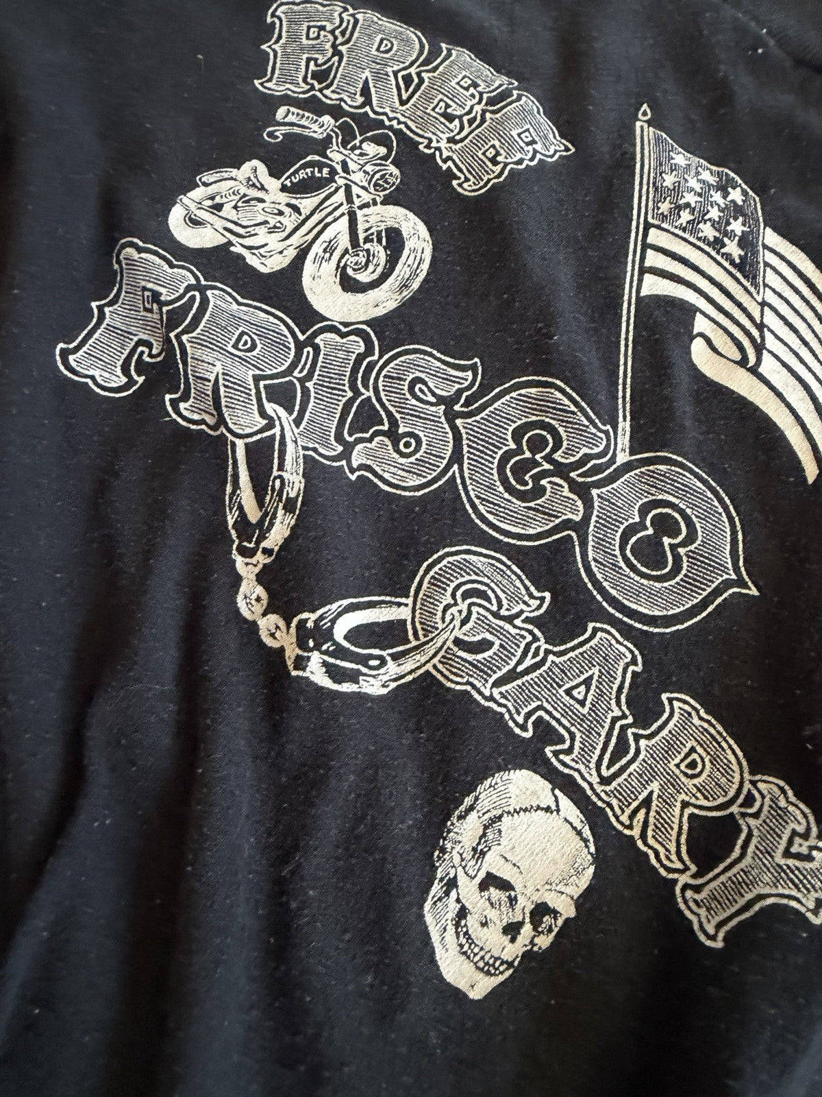 Vintage 80s Hells Angels Oakland T Shirt XL Free Frisco Gary3