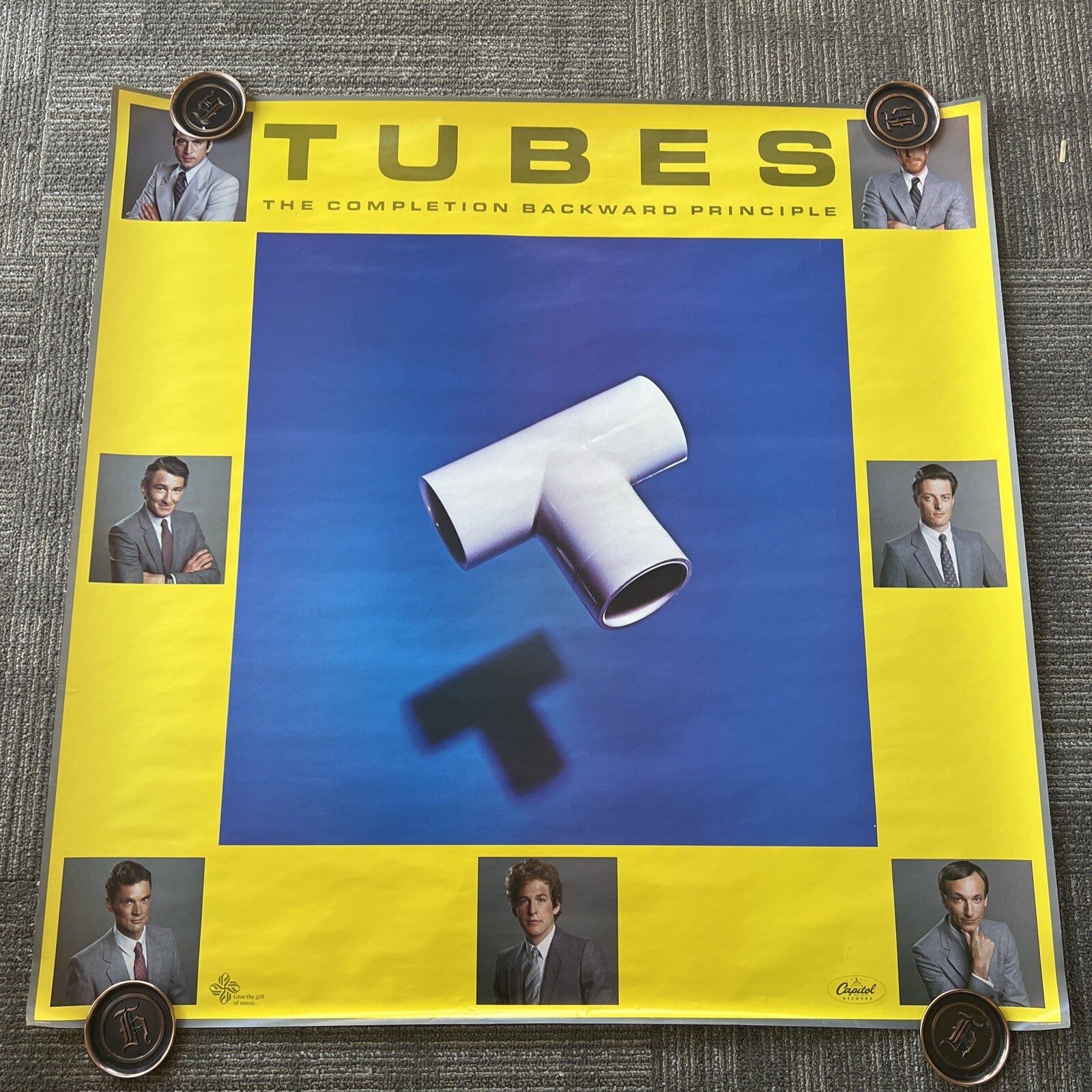 #150 1981 The Tubes  The Completion Backward Principle Original Promo Poster0