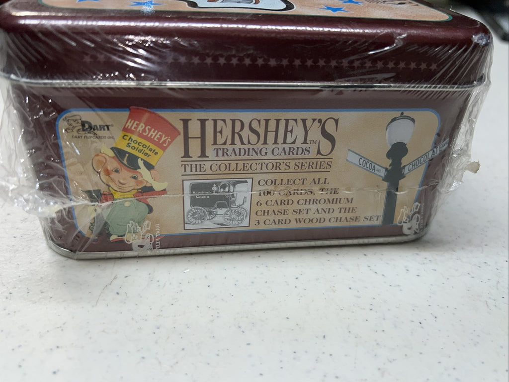Vintage 1995 Hersheys Trading Cards The collector's Series  Tin Can  & 36 Packs4