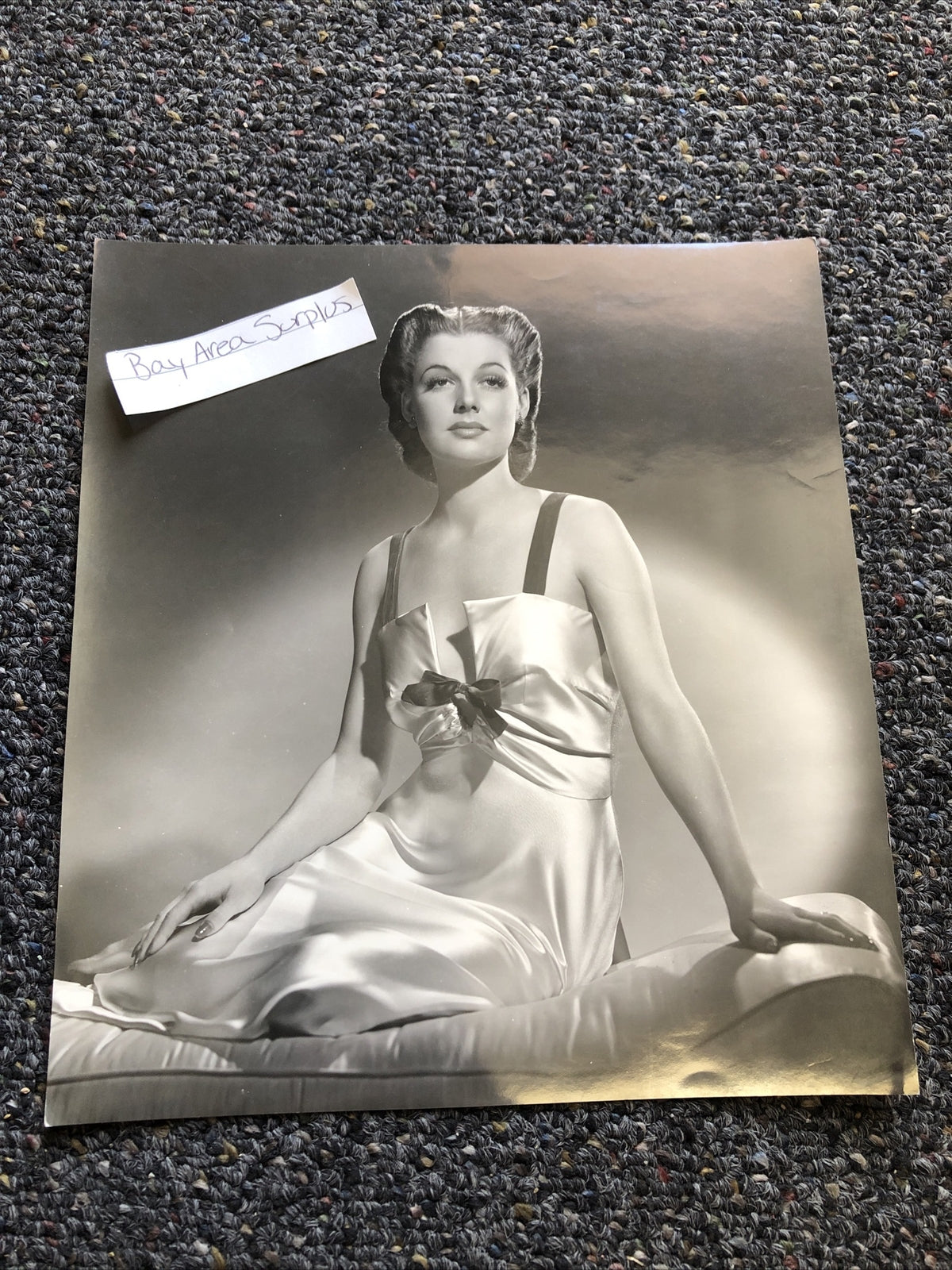 Vintage Rare Original Unpublished Photo Of ANN SHERIDAN Glamour Photograph 8”x7”0