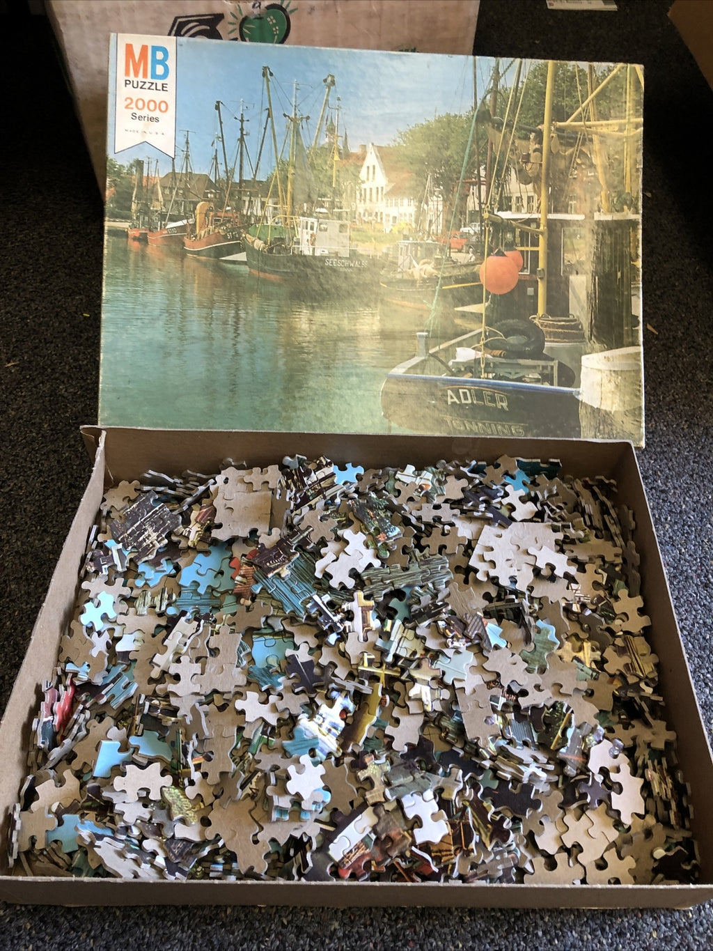 Vintage MB MAGNUM 2000 Series Puzzle Milton Bradley3