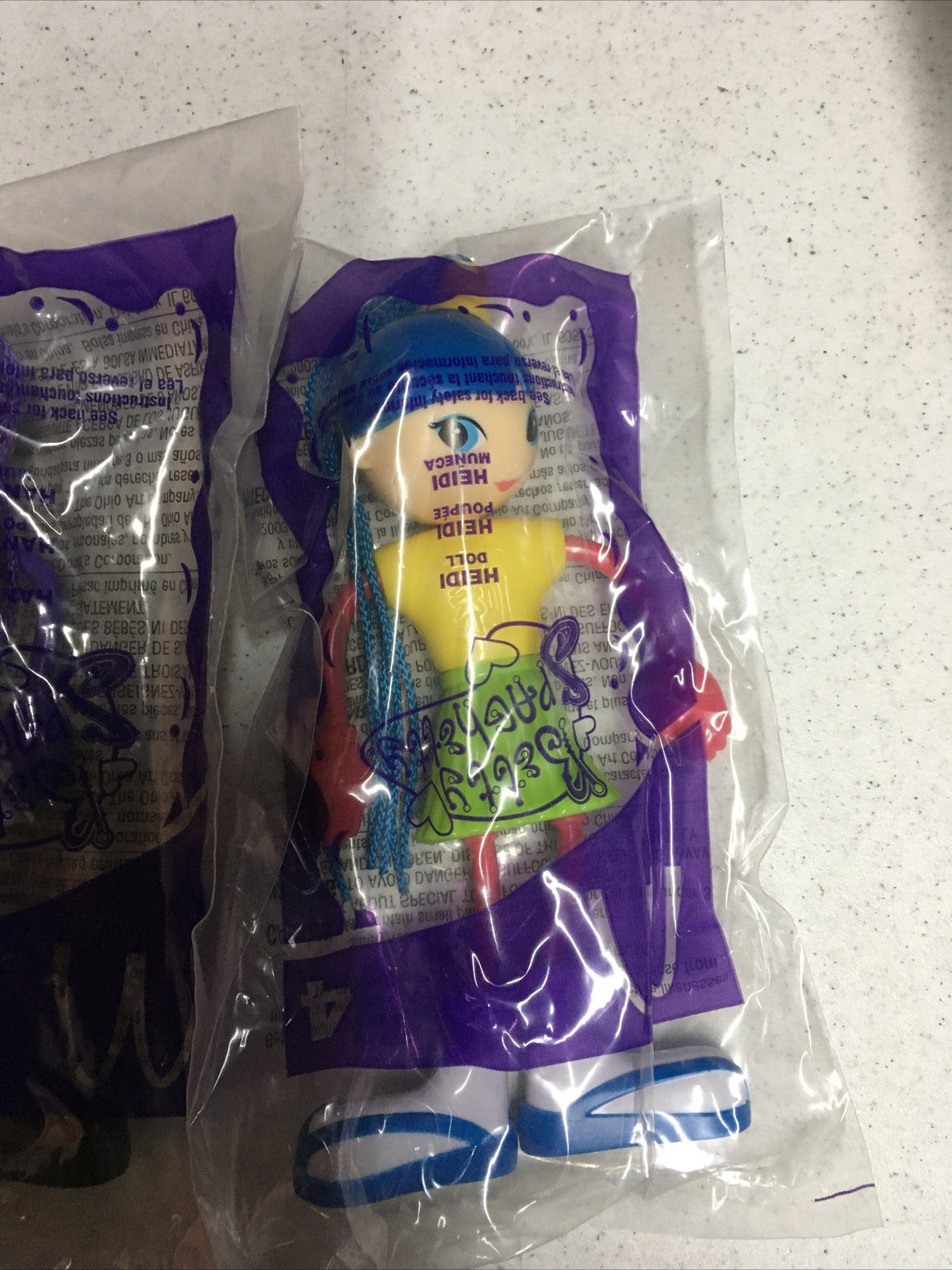 2003 MCDONALDS HAPPY MEAL BETTY SPAGHETTY TOYS 2 HANNAH 4 HEIDI SEALED2