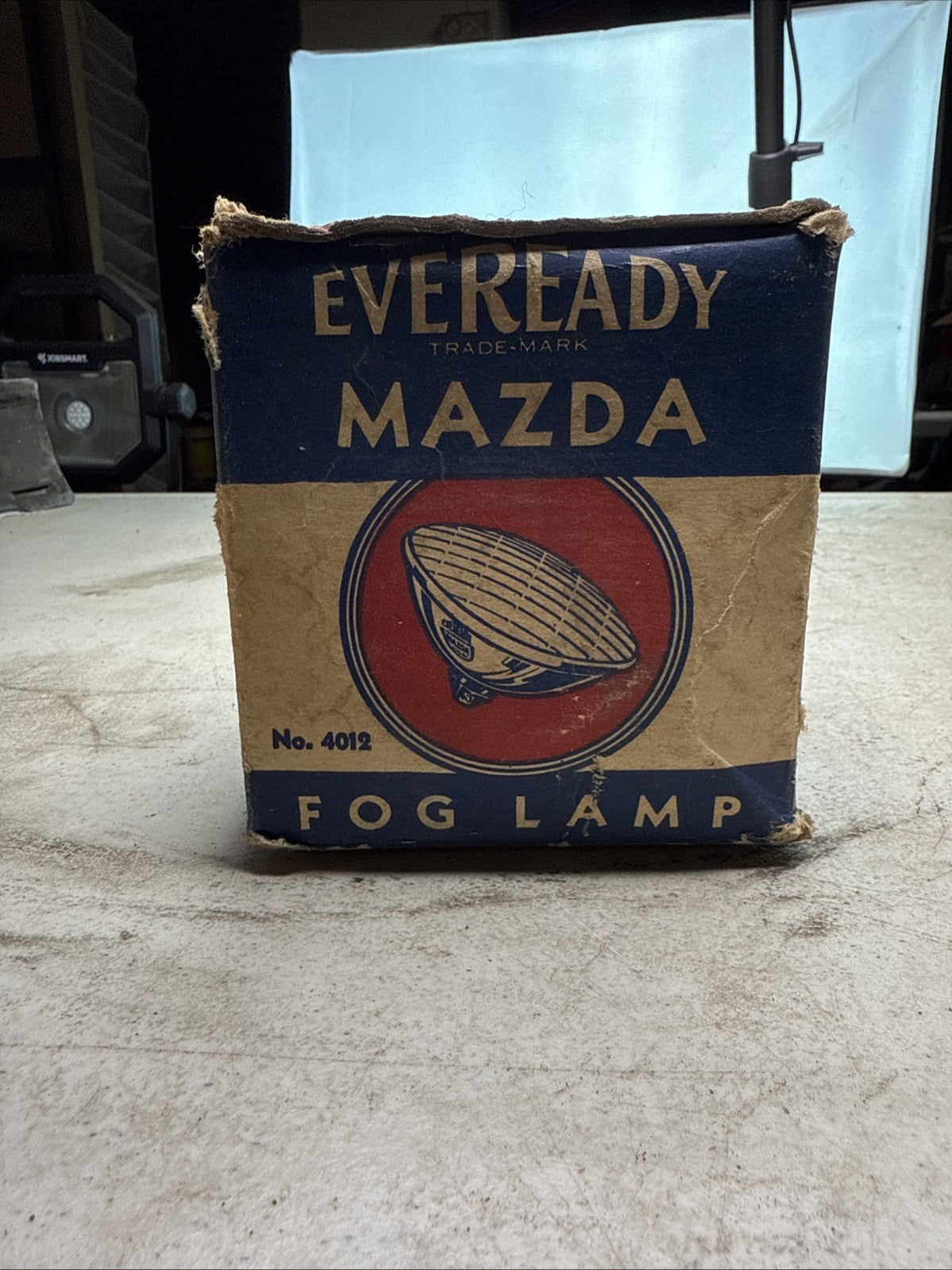 Eveready Mazda 4012 Fog Light Driving Antique Vintage 6" Headlight NEW10