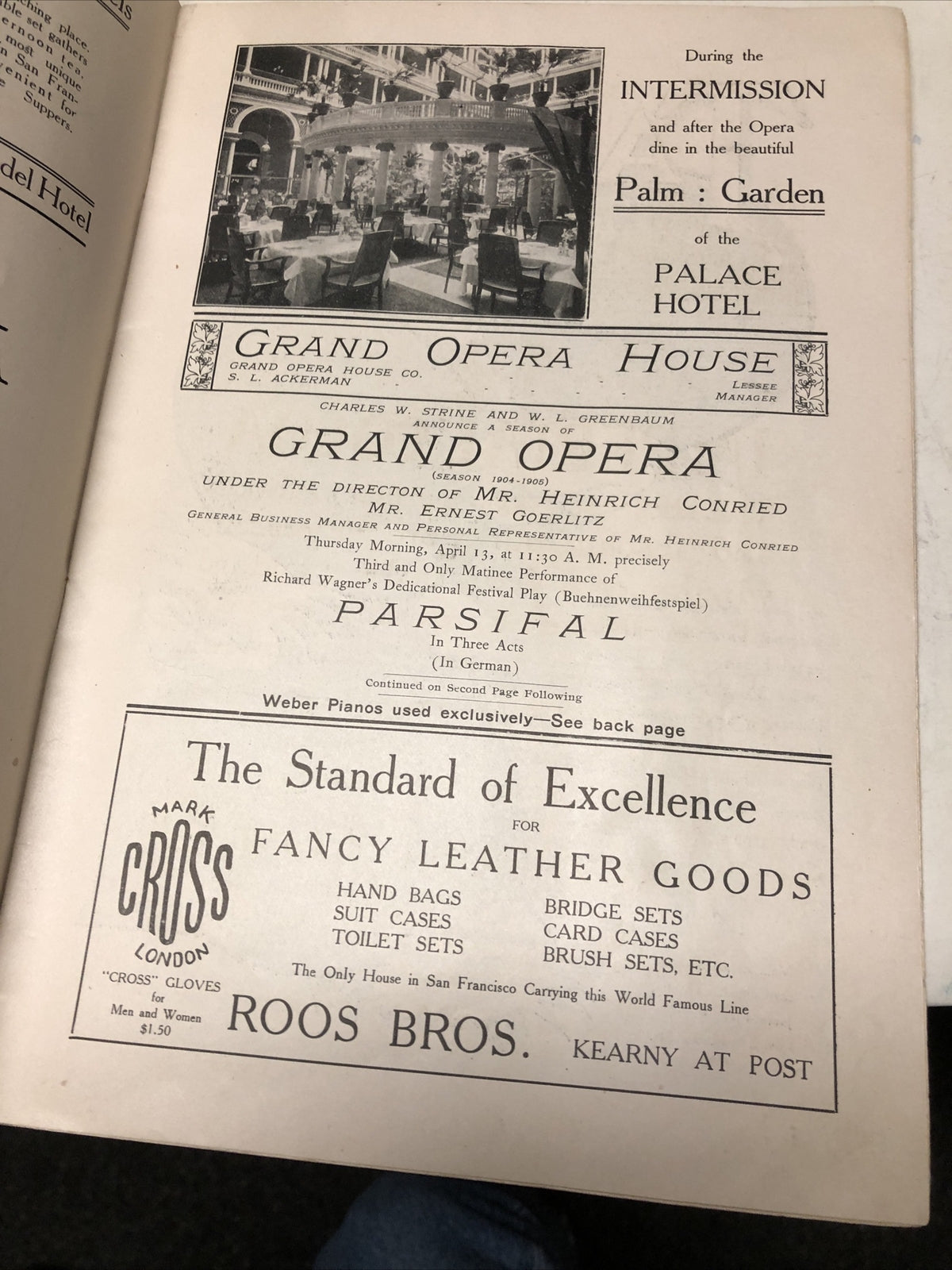 San Francisco Season of Grand Opera  Direction of Mr. Heinrich Conried4
