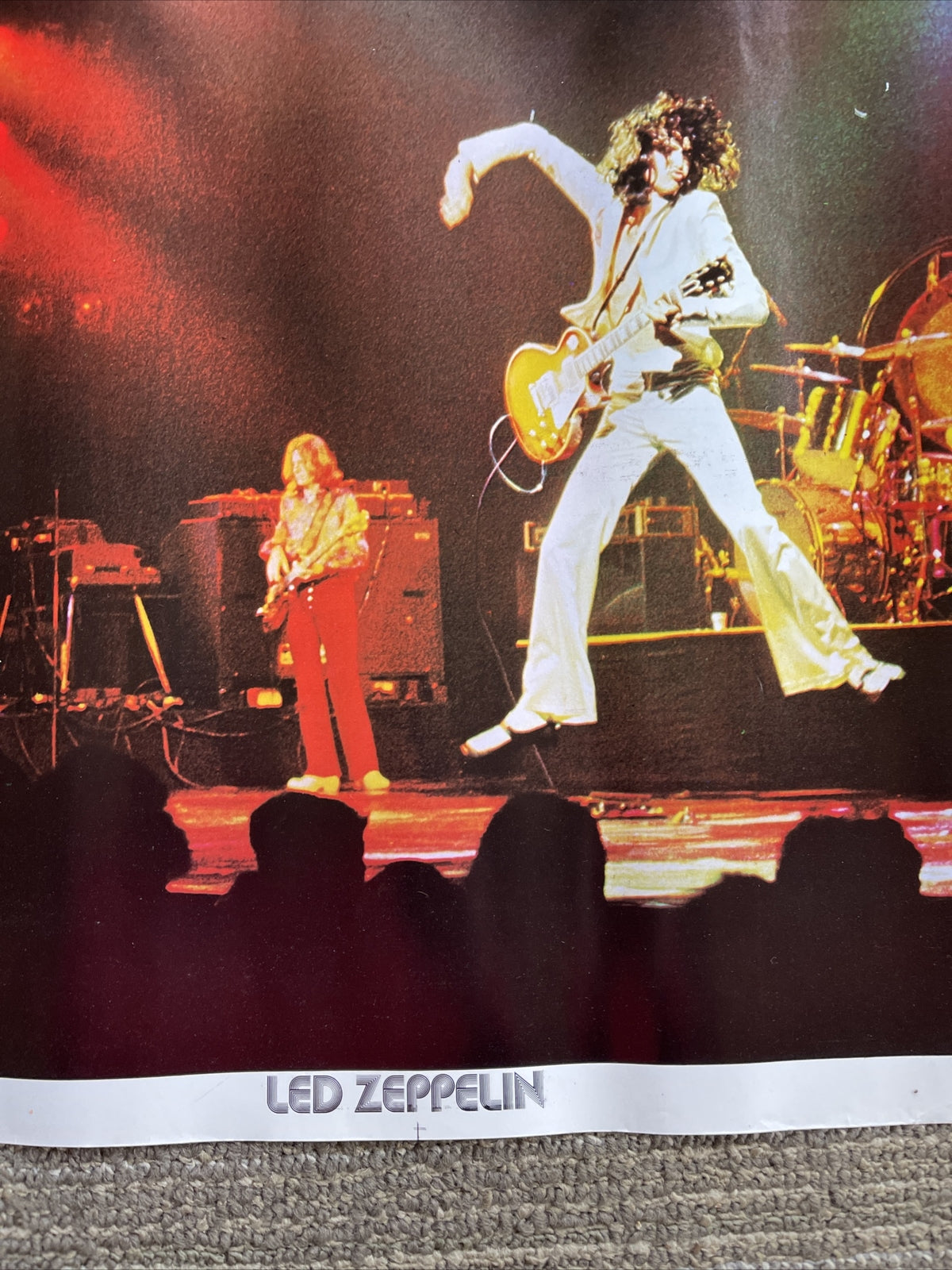 #115 1970s Rare Vintage Led Zeppelin Live in concert Promo poster 23” X 18”3
