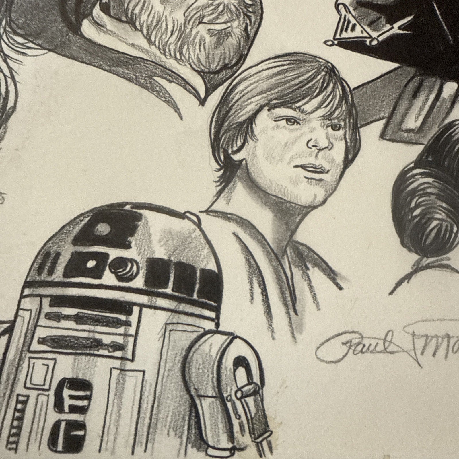 1980 Star Wars ORIGINAL ART SKETCH 1/1 Paul Madden For Gary Kurtz Producer2