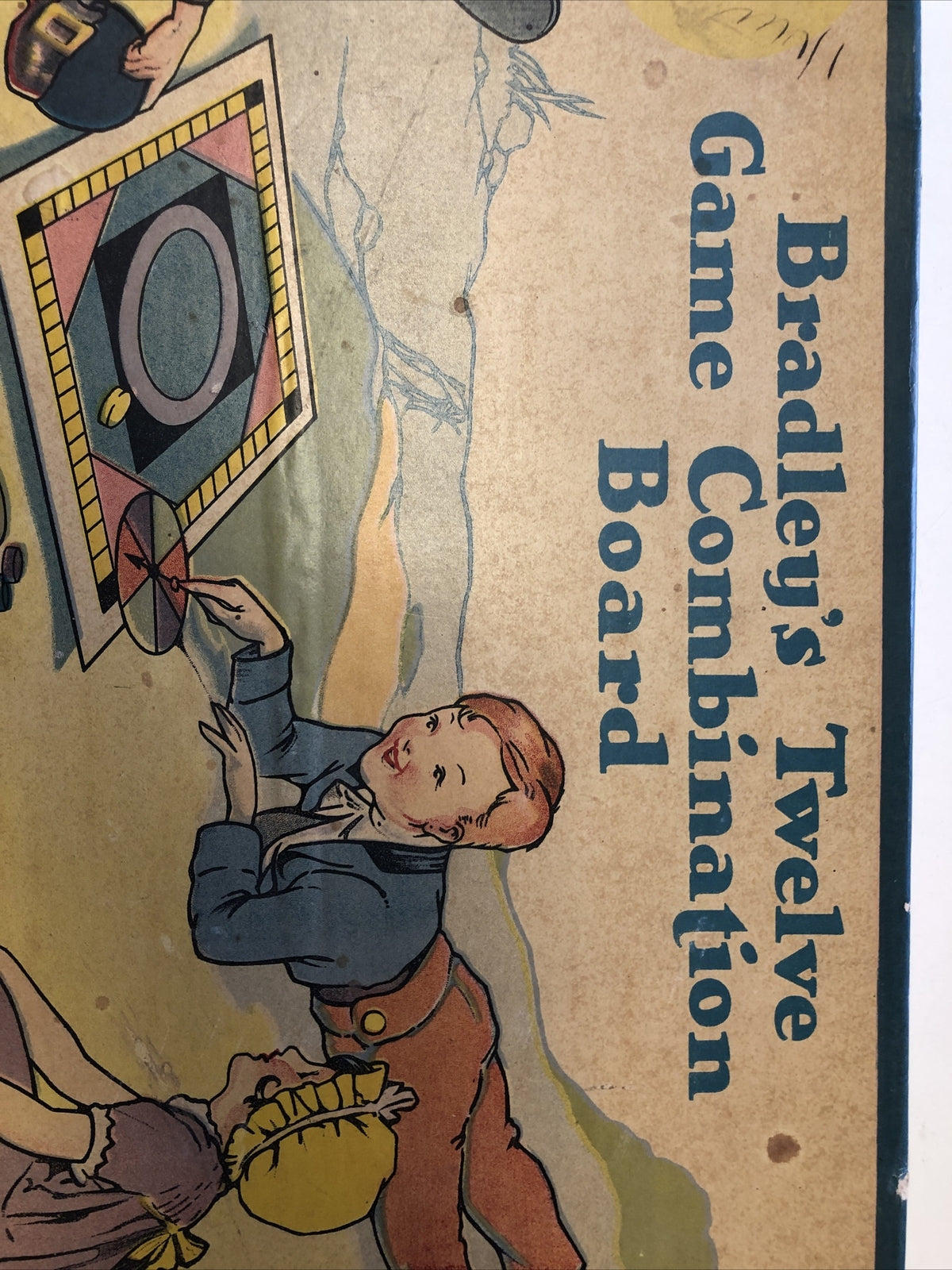 vintage Bradleys twelve Game Combination Board milton bradley co.1